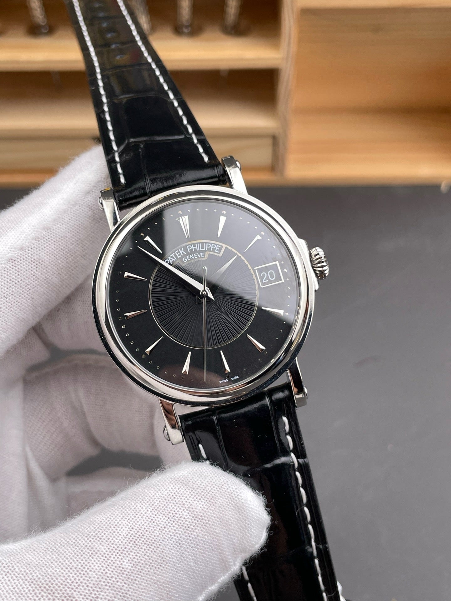 Black and Brown white Watch
