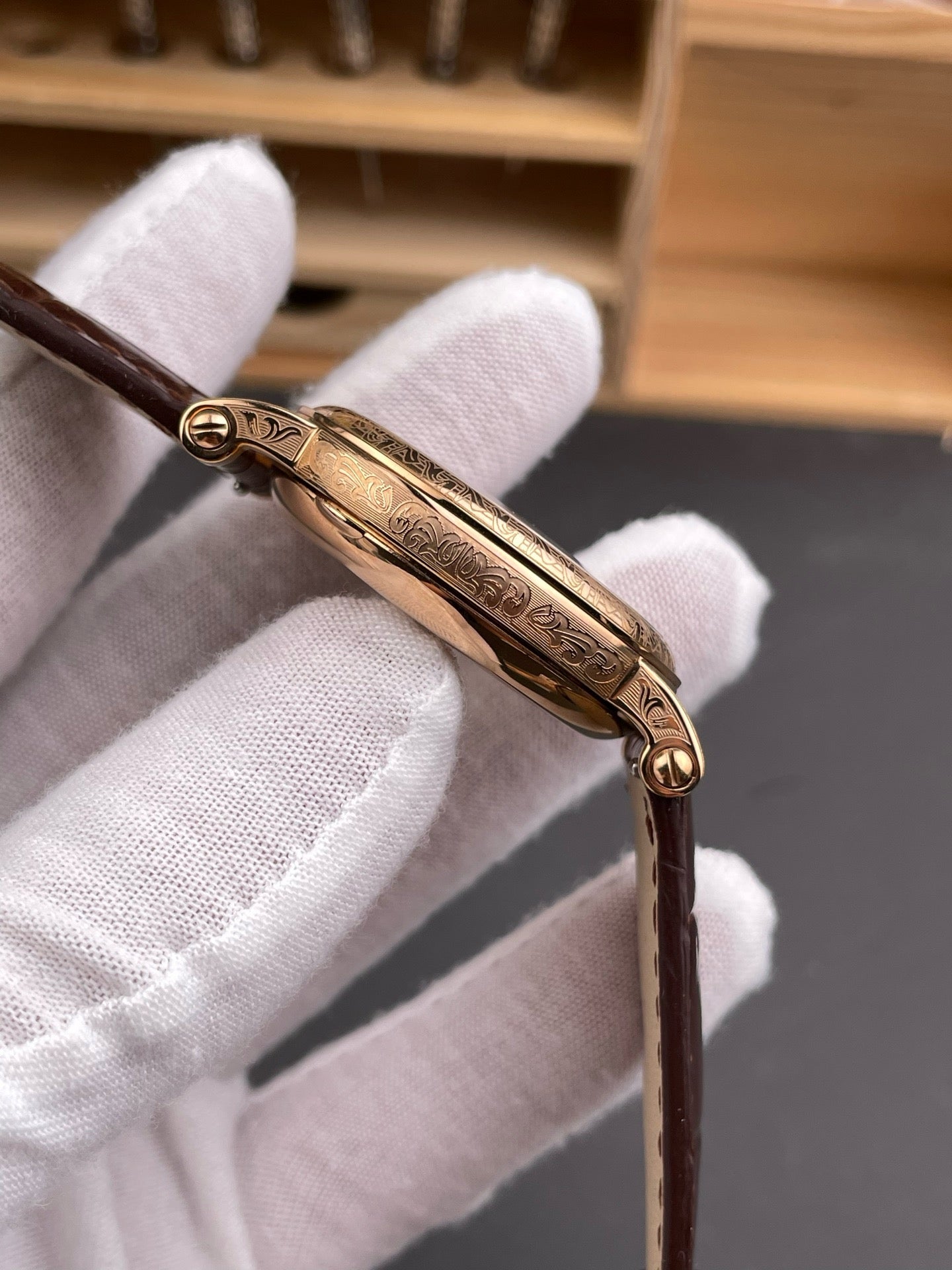 Black and Brown white Watch