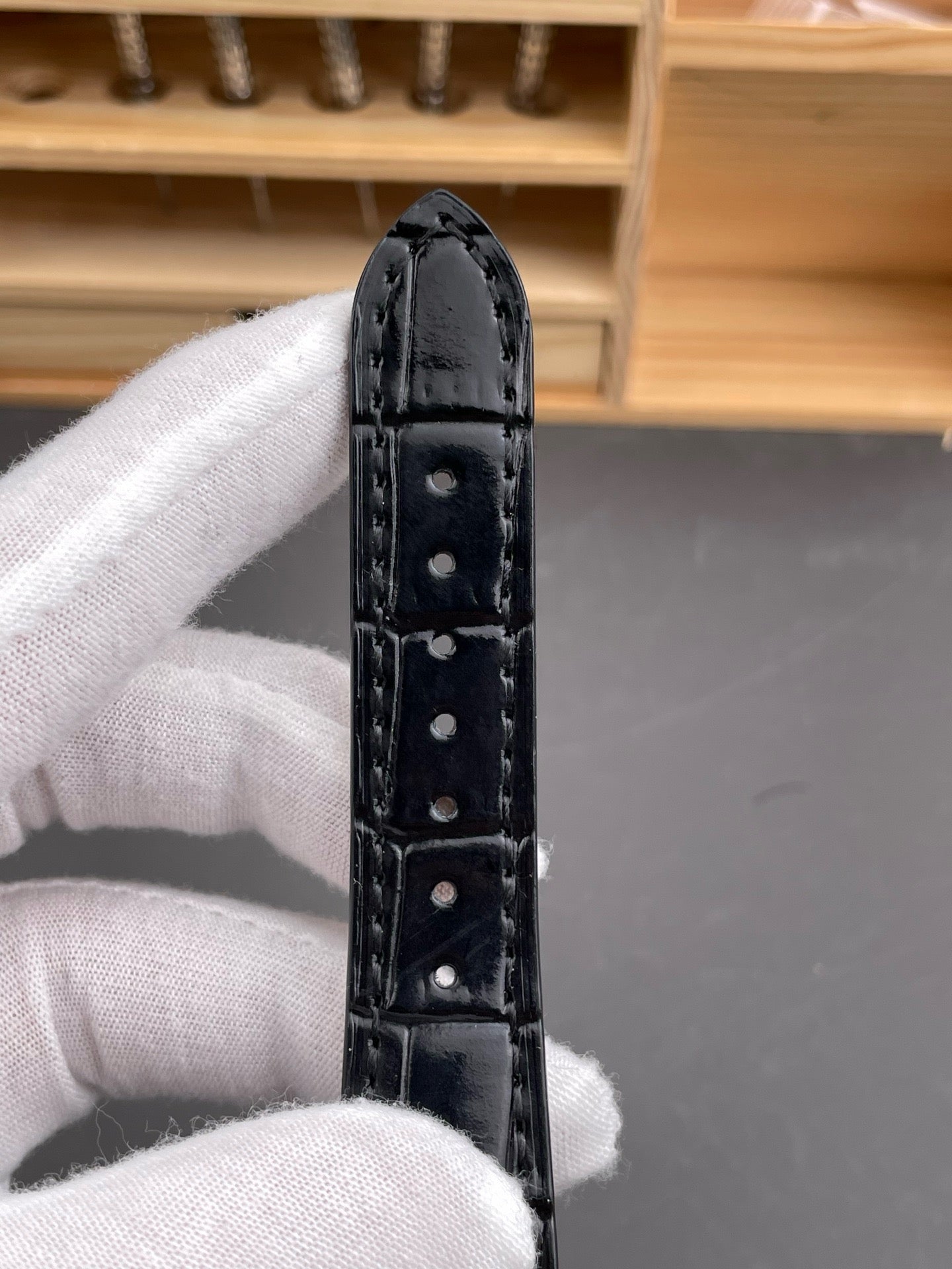 Black white and Brown white Watch