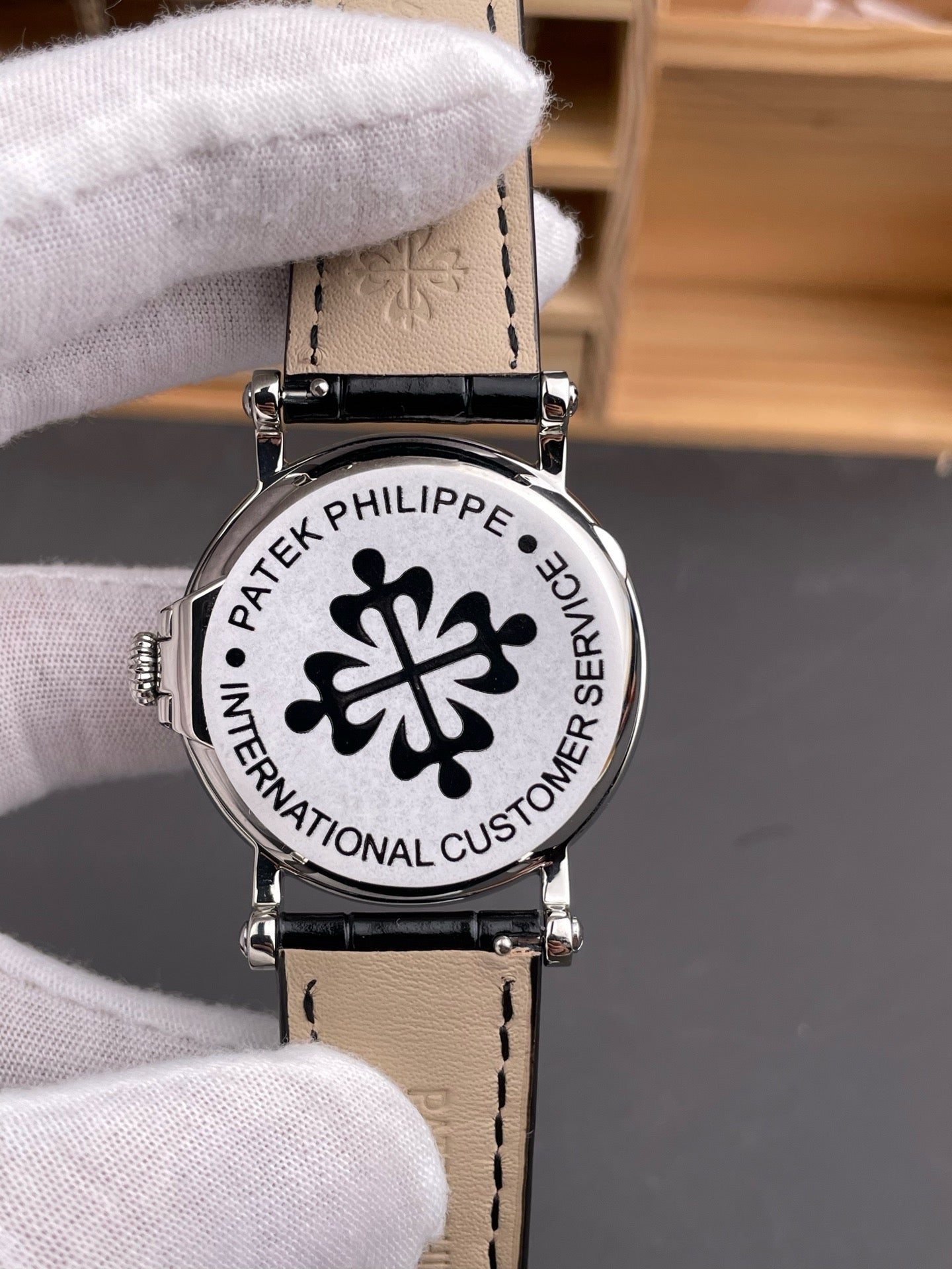 Black white and Brown white Watch