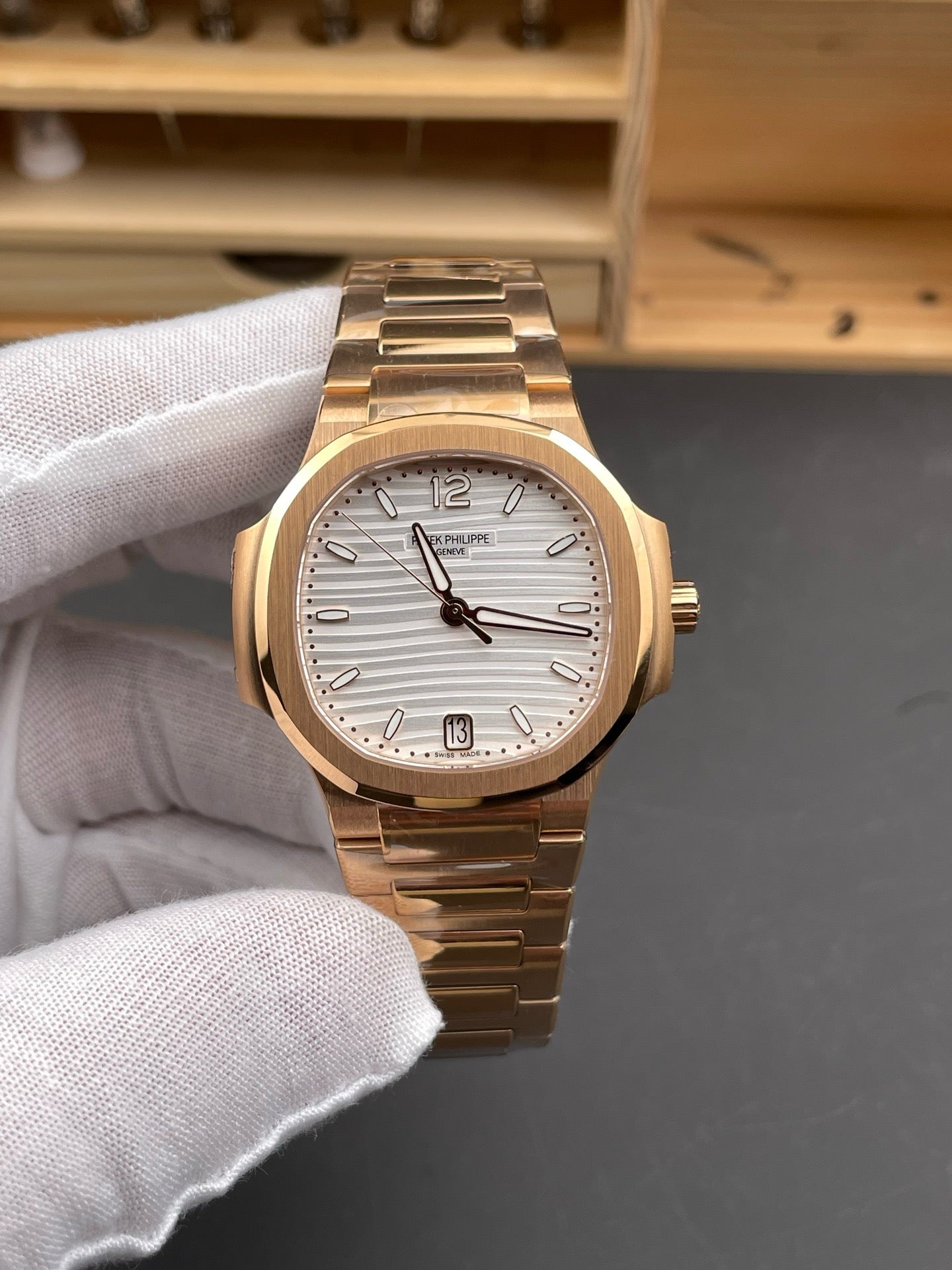 Gold grey Watch