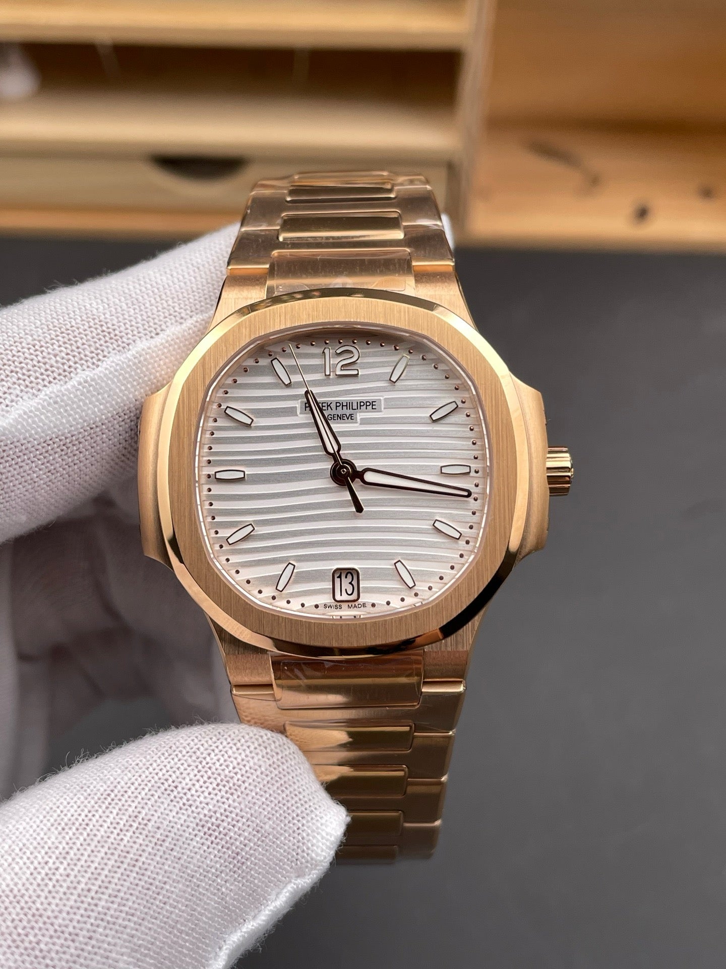 Gold grey Watch