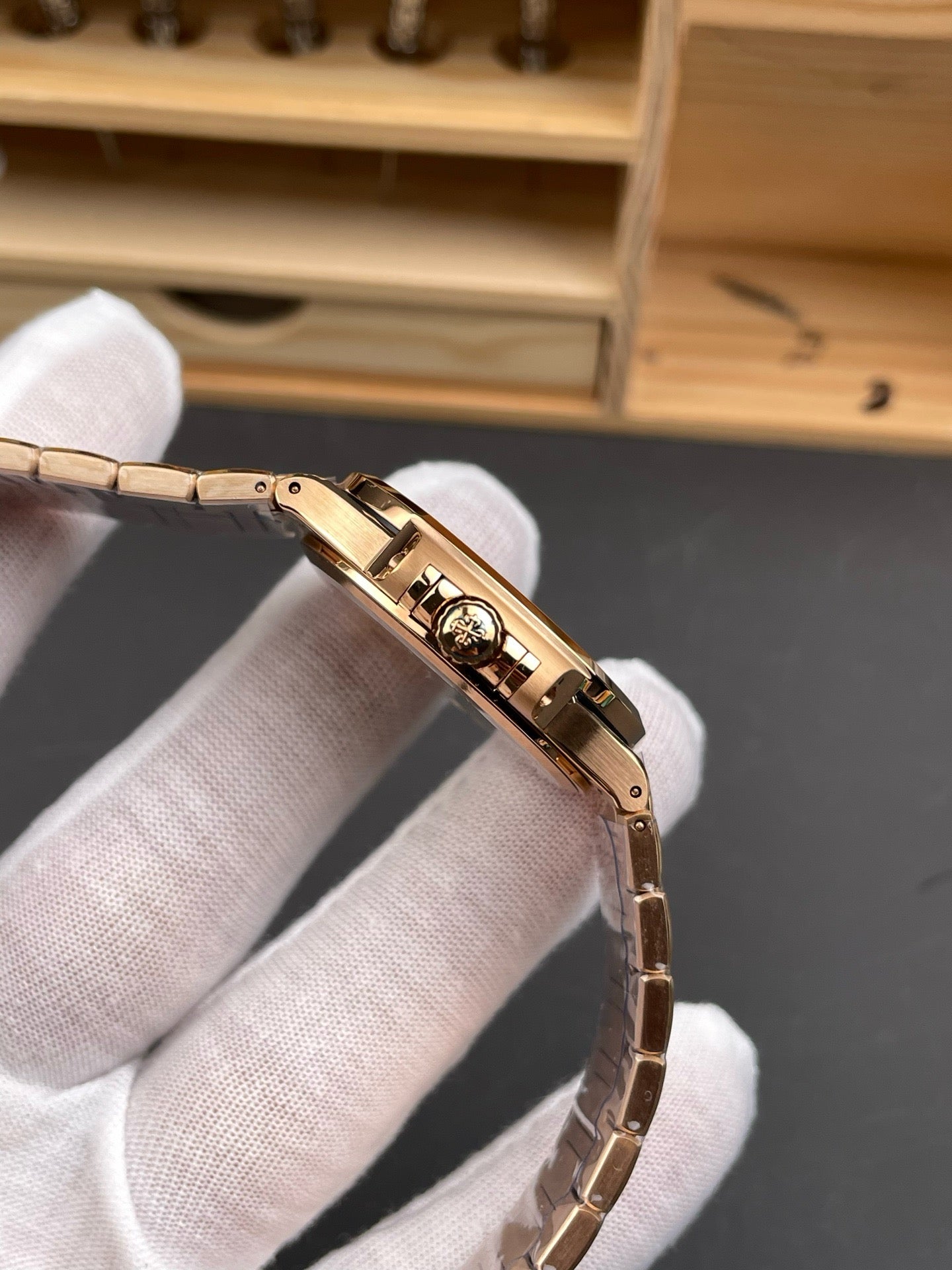 Gold grey Watch