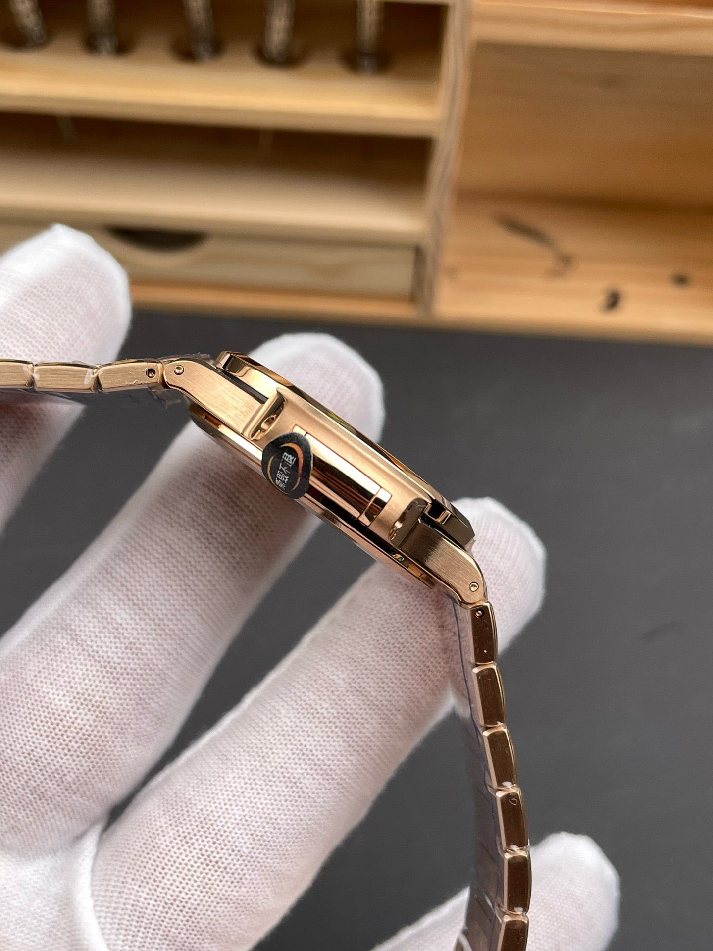 Gold grey Watch