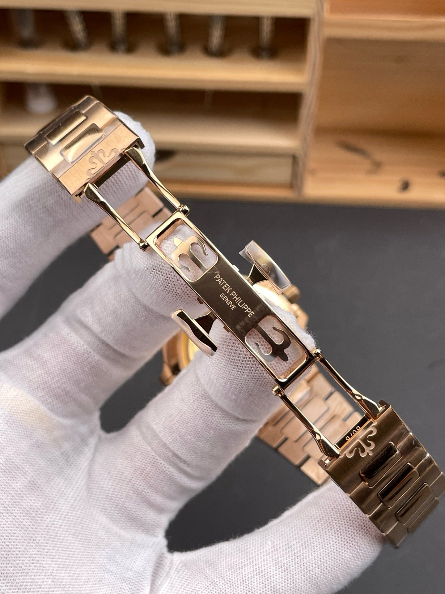 Gold grey Watch