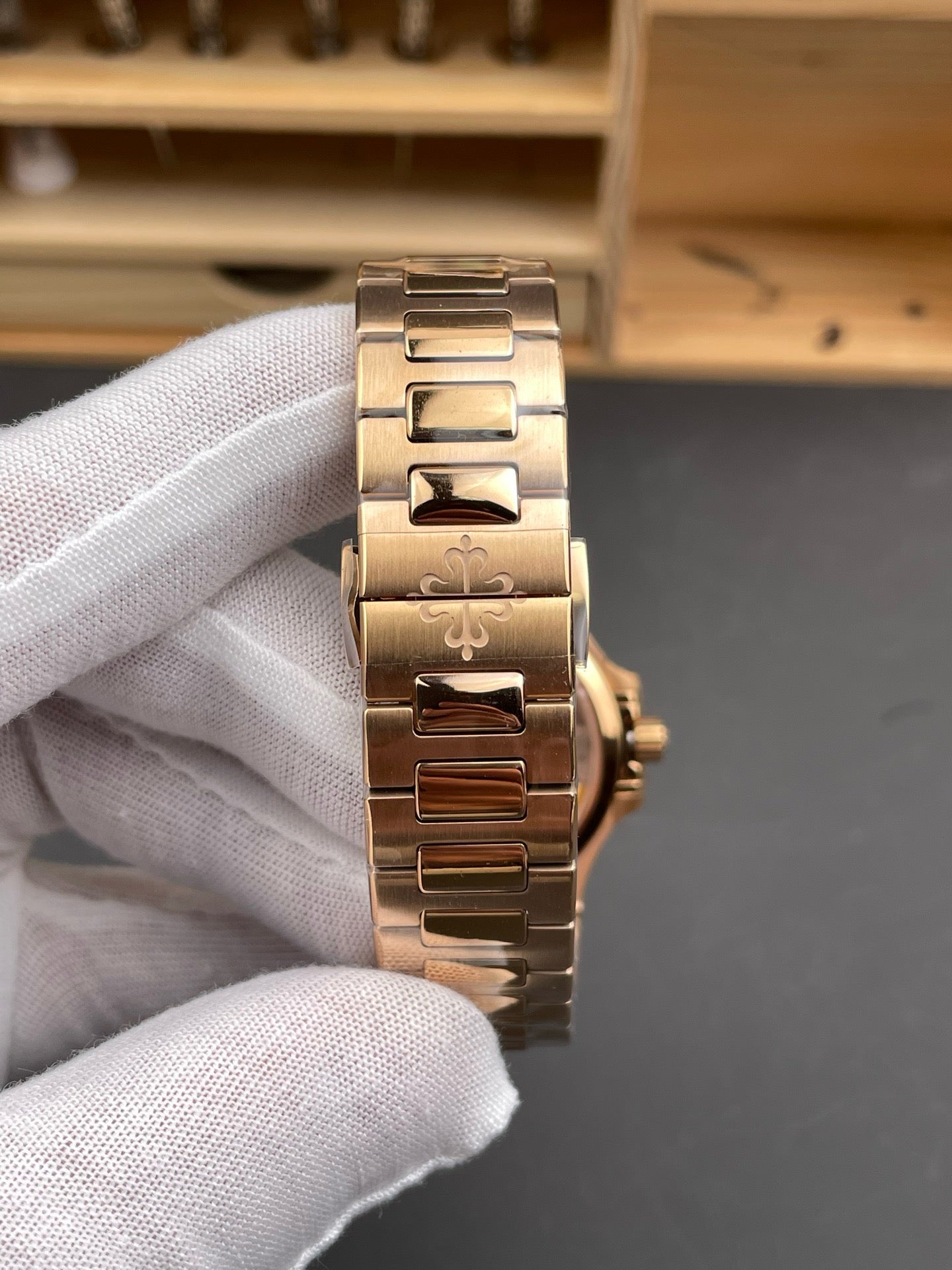 Gold grey Watch