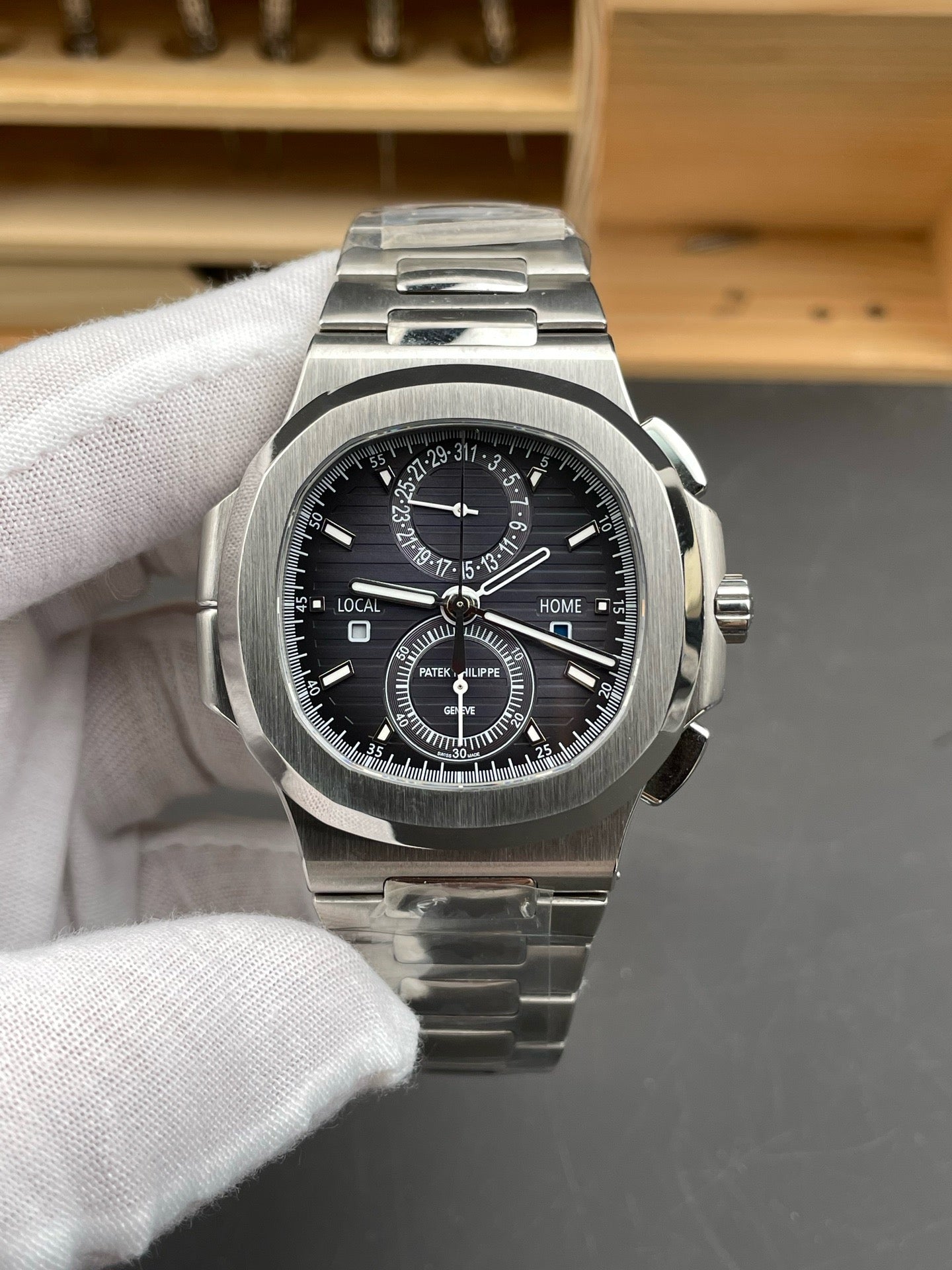 Silver black Watch