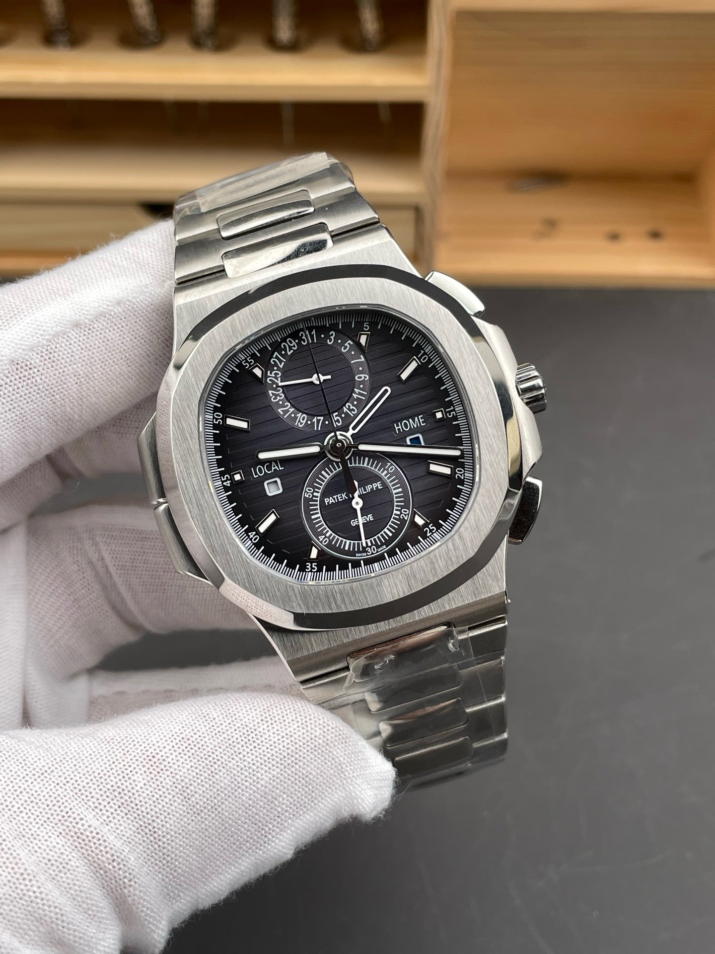 Silver black Watch