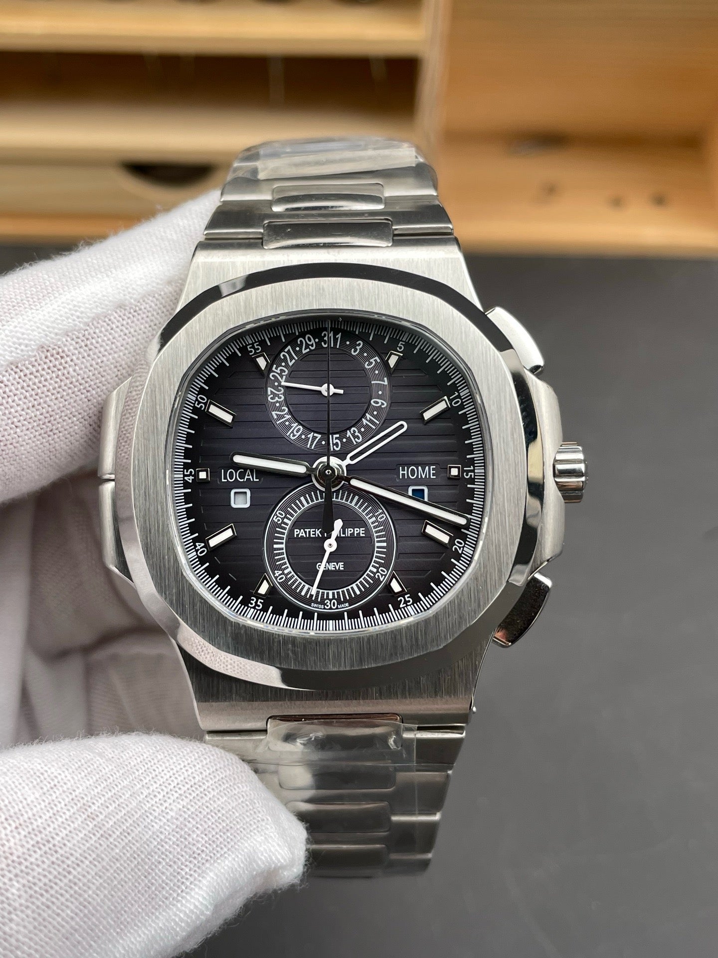 Silver black Watch
