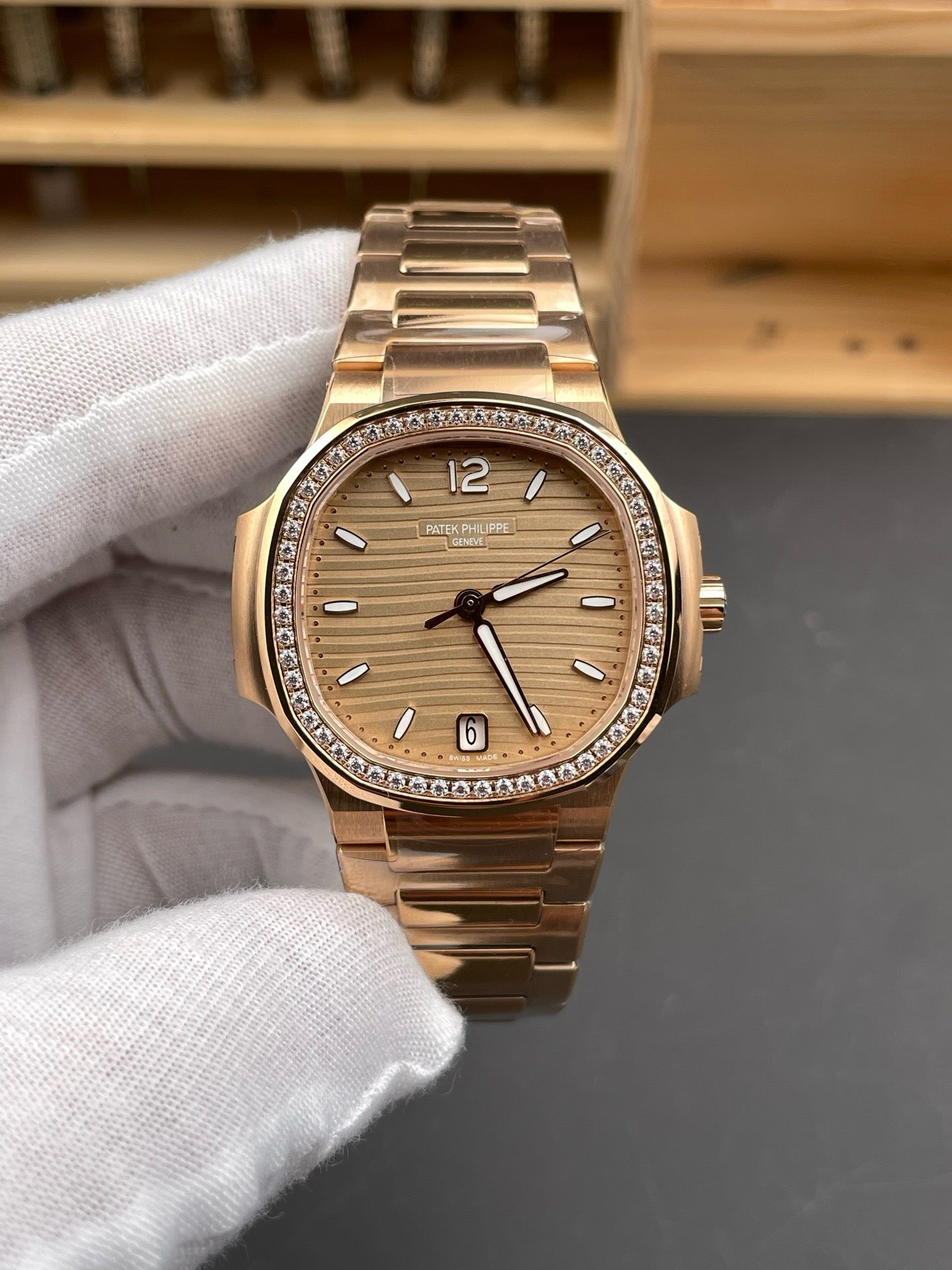 Gold and Gold silver Watch