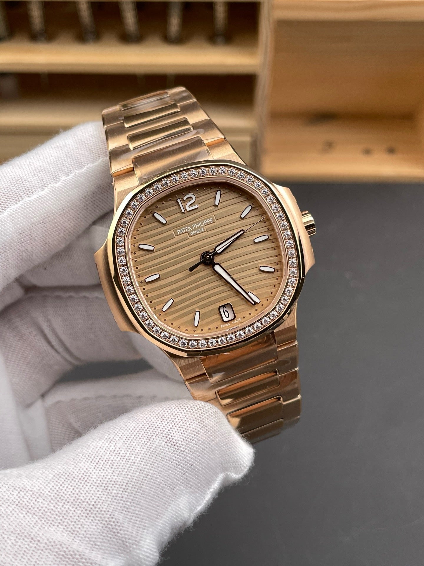Gold and Gold silver Watch