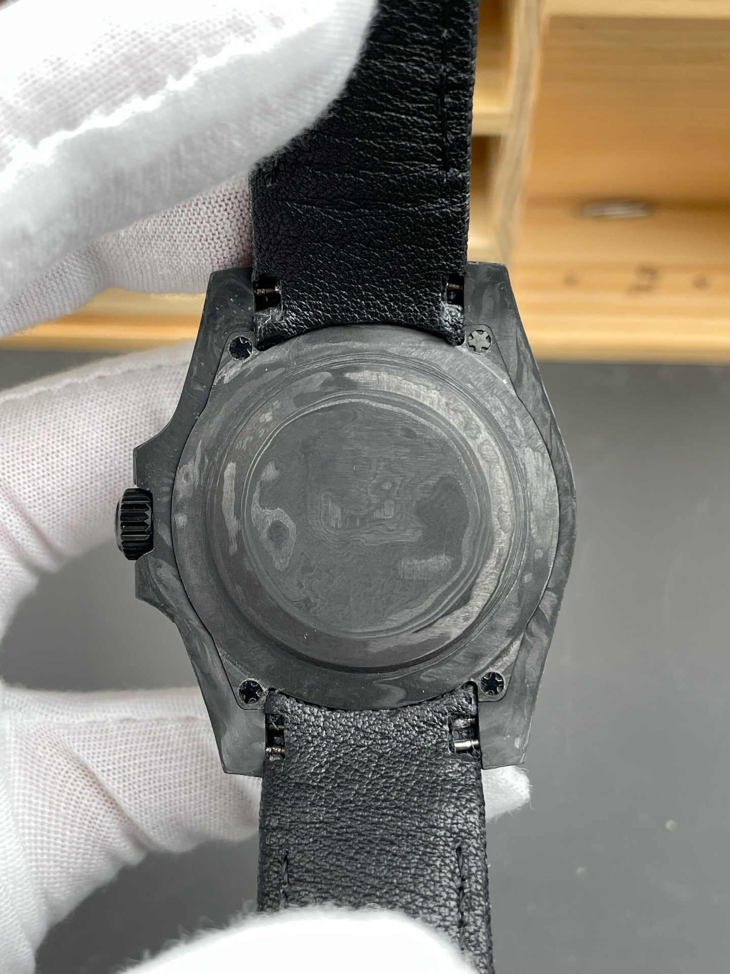 Black dark green Watch