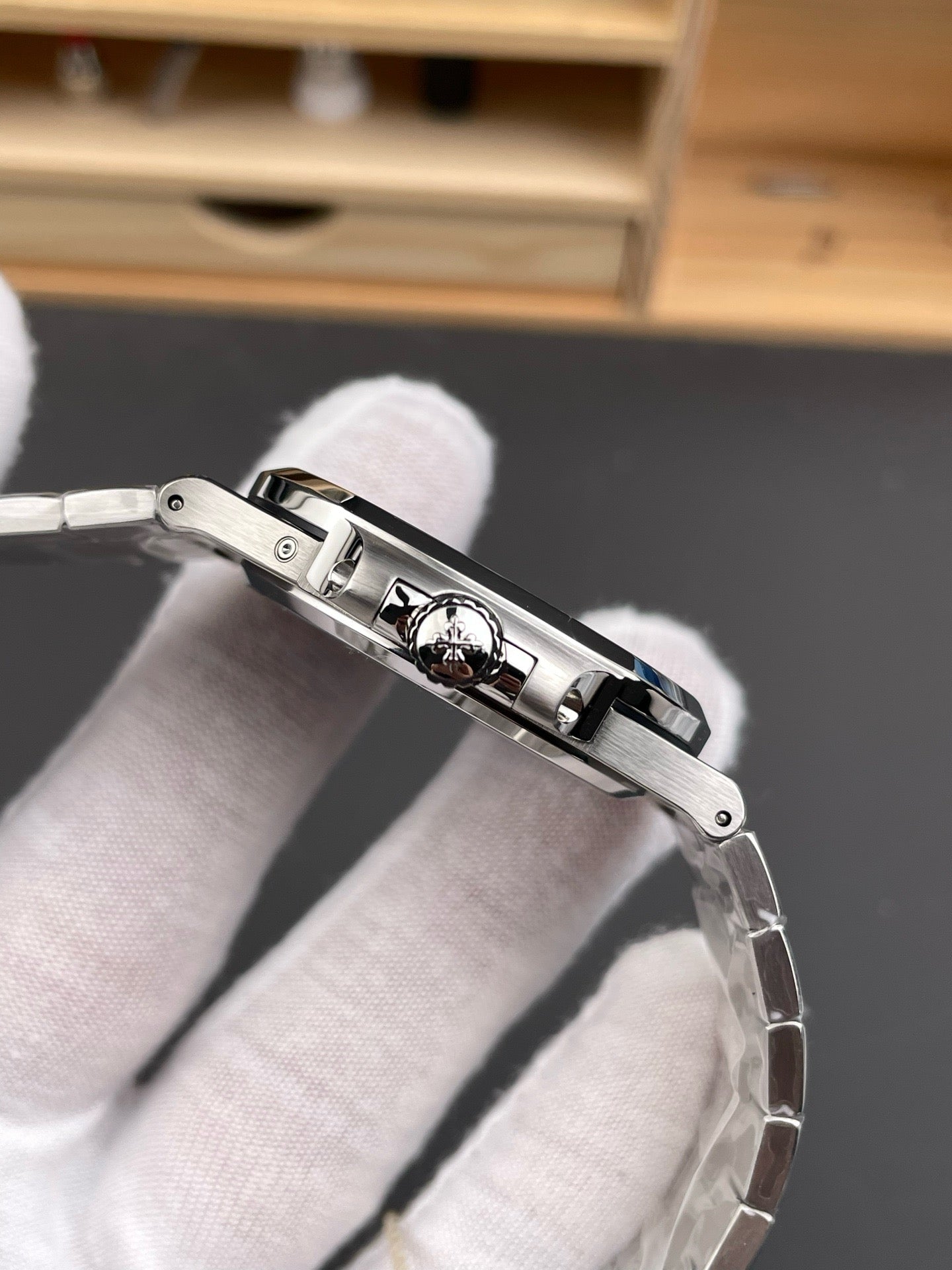 Black dark silver Watch