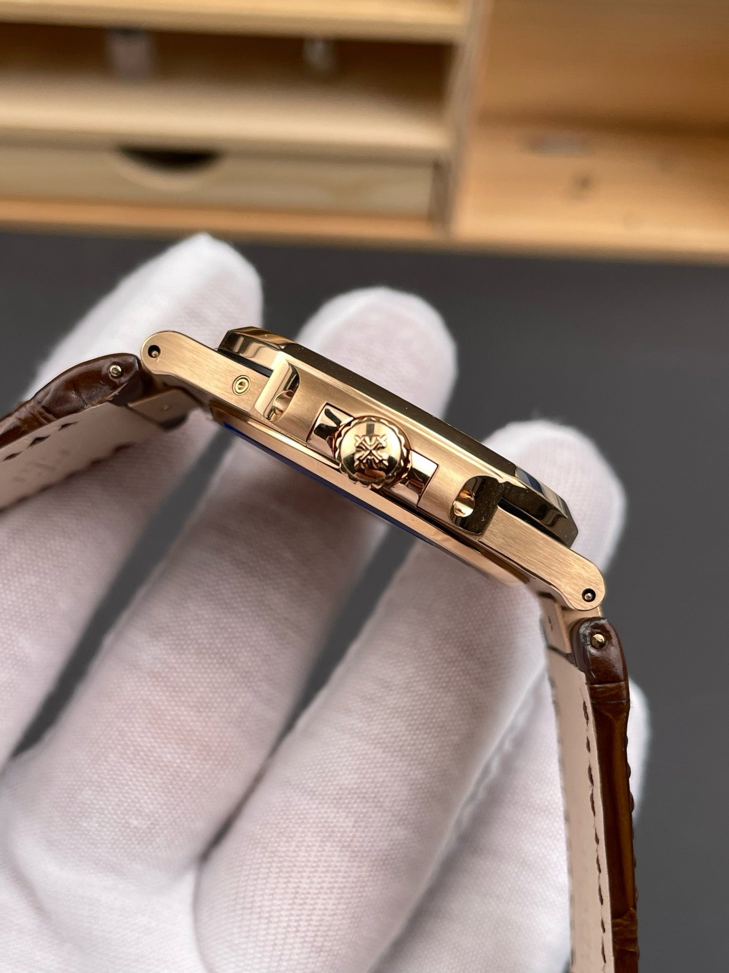 Black brown gold Watch