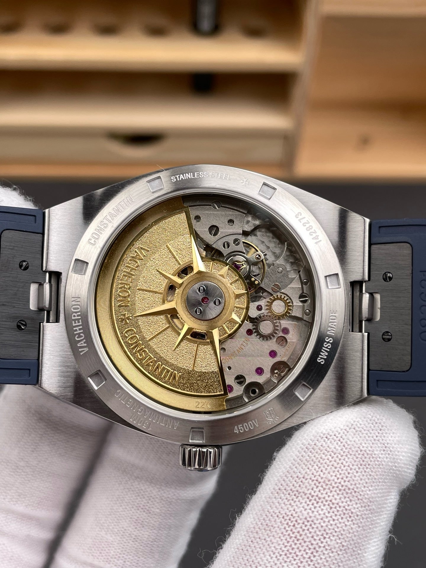 Blue silver and Black silver Watch