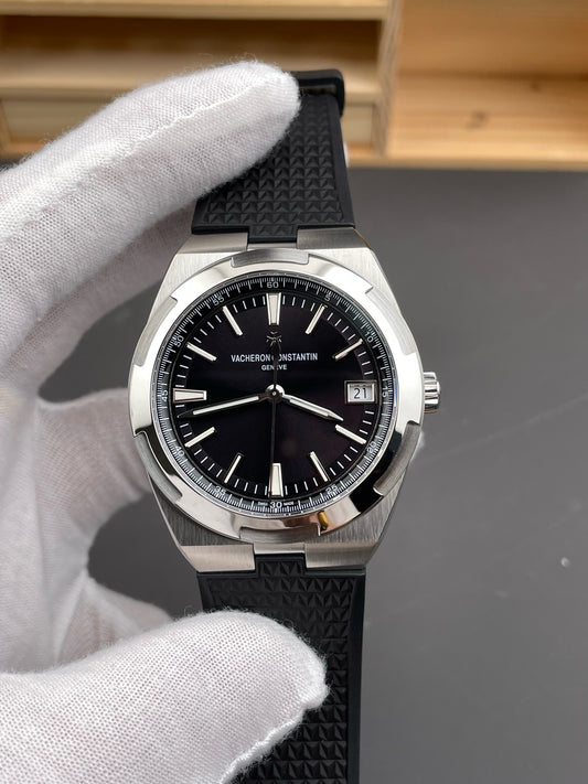 Blue silver and Black silver Watch