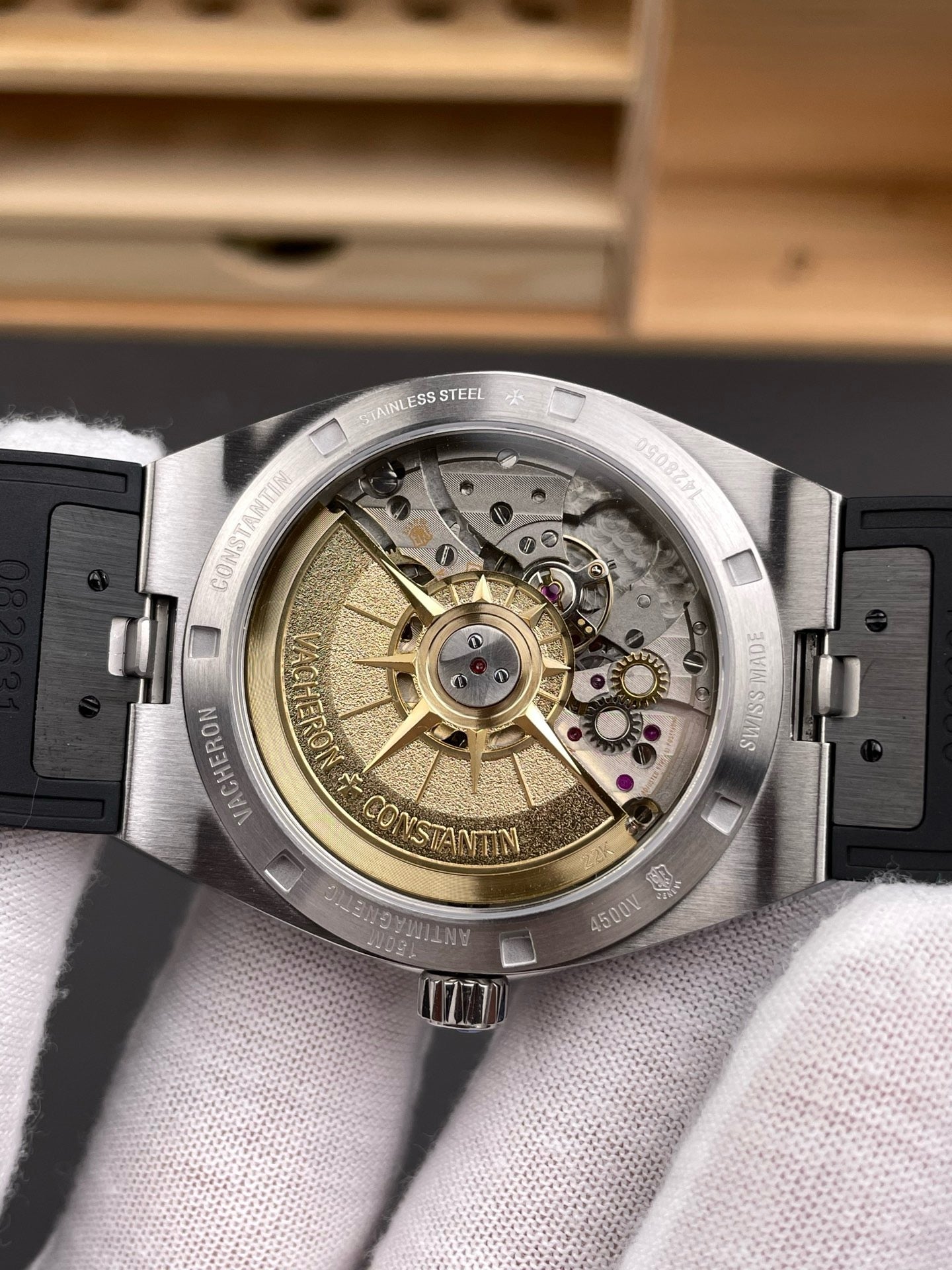 Blue silver and Black silver Watch