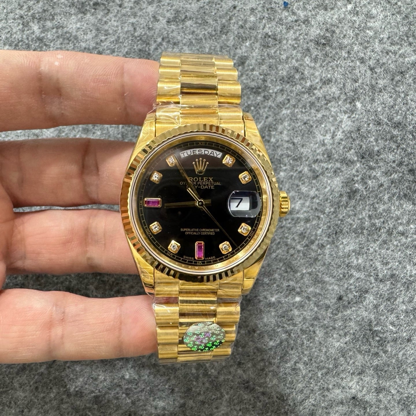 Gold black Watch