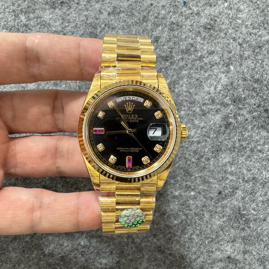 Gold black Watch