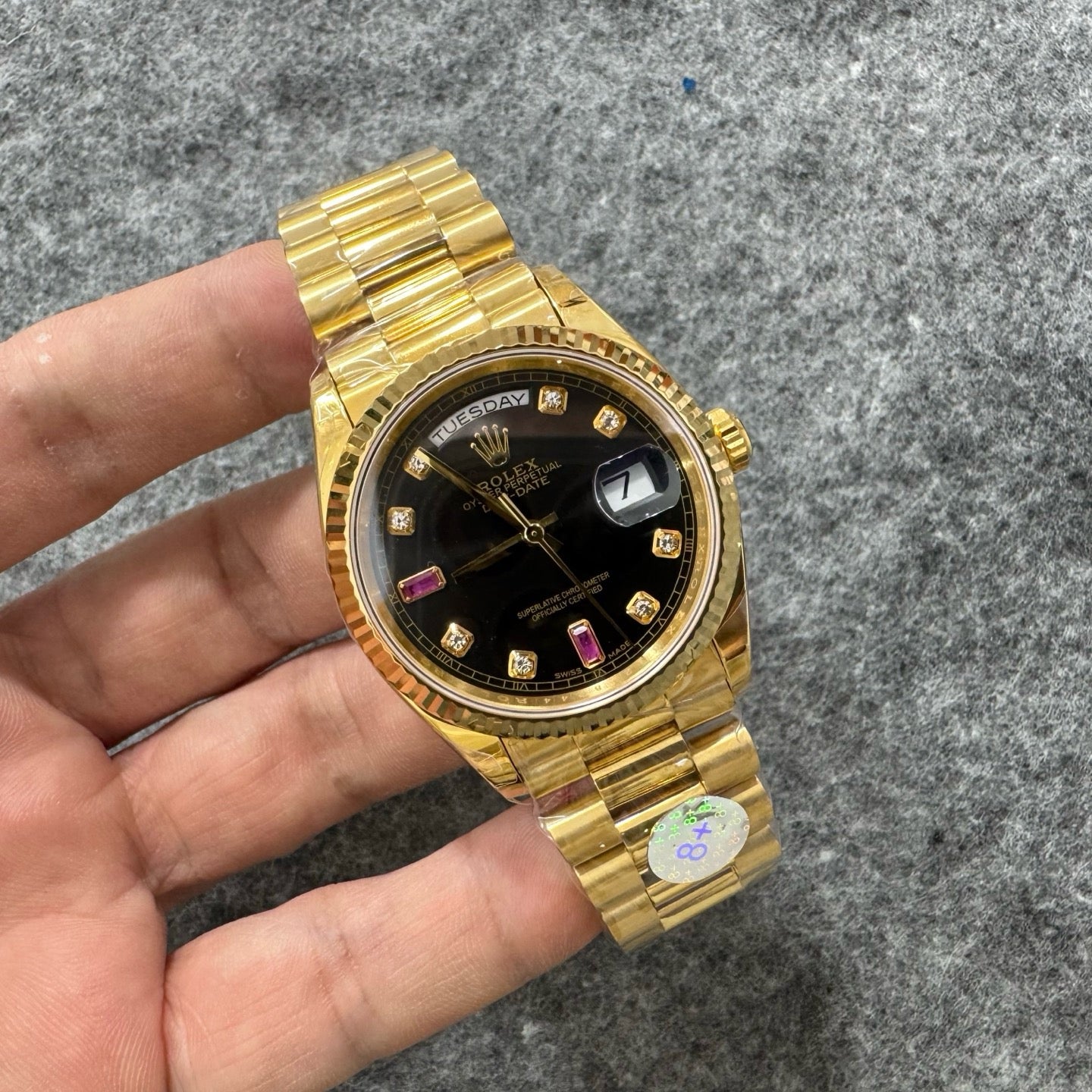 Gold black Watch