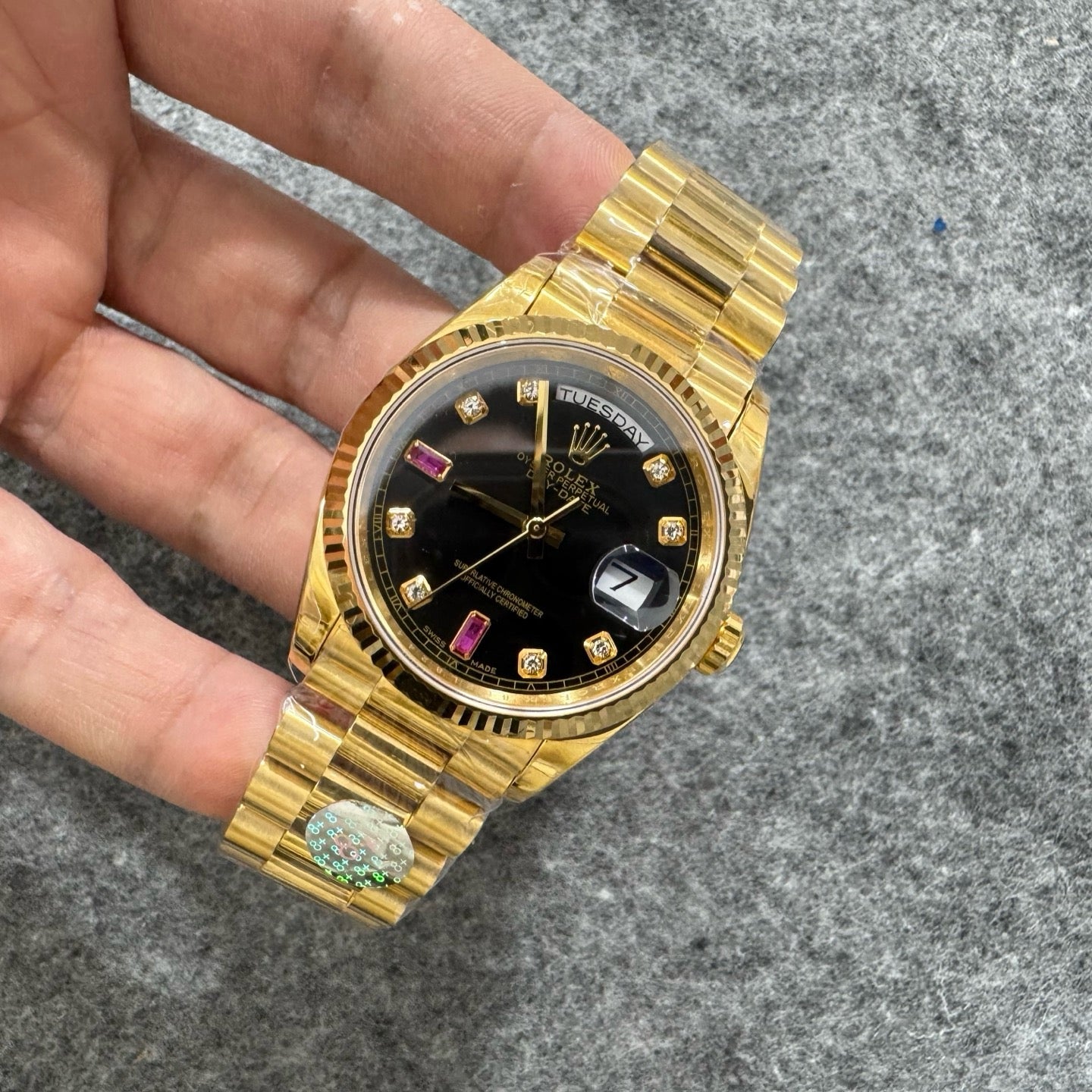 Gold black Watch