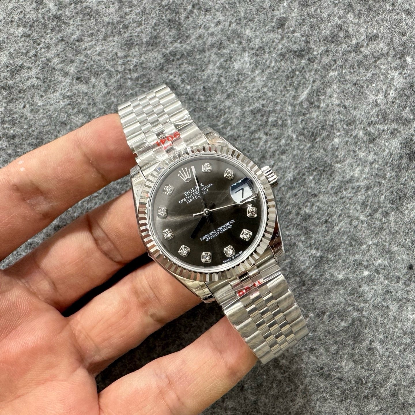 Black silver Watch