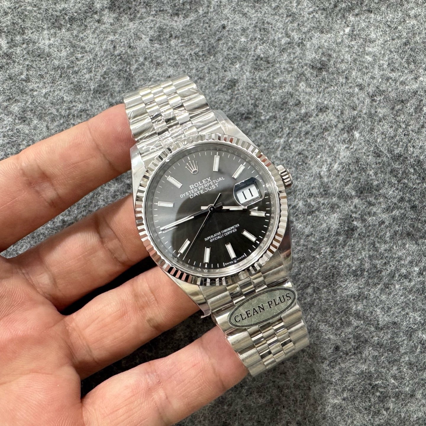 Silver black Watch