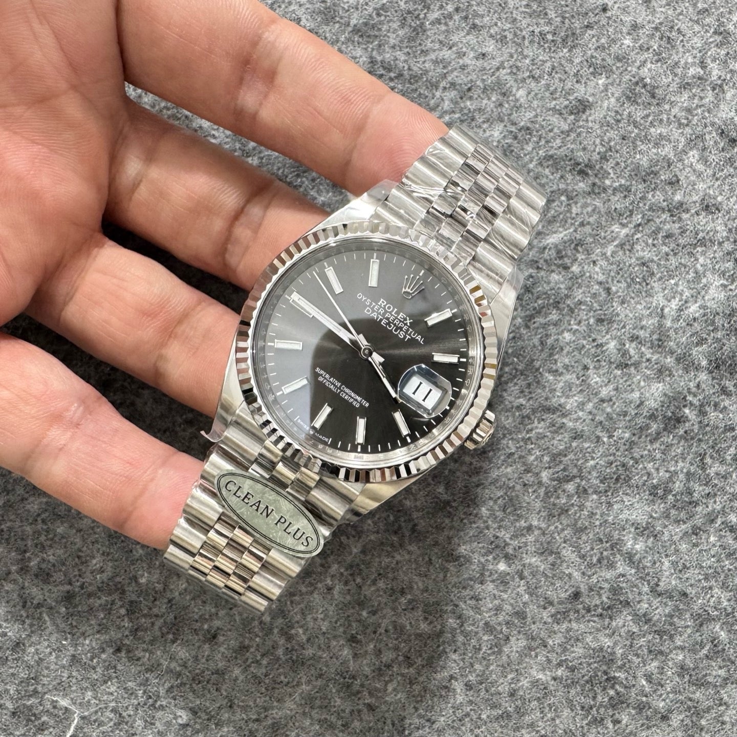 Silver black Watch