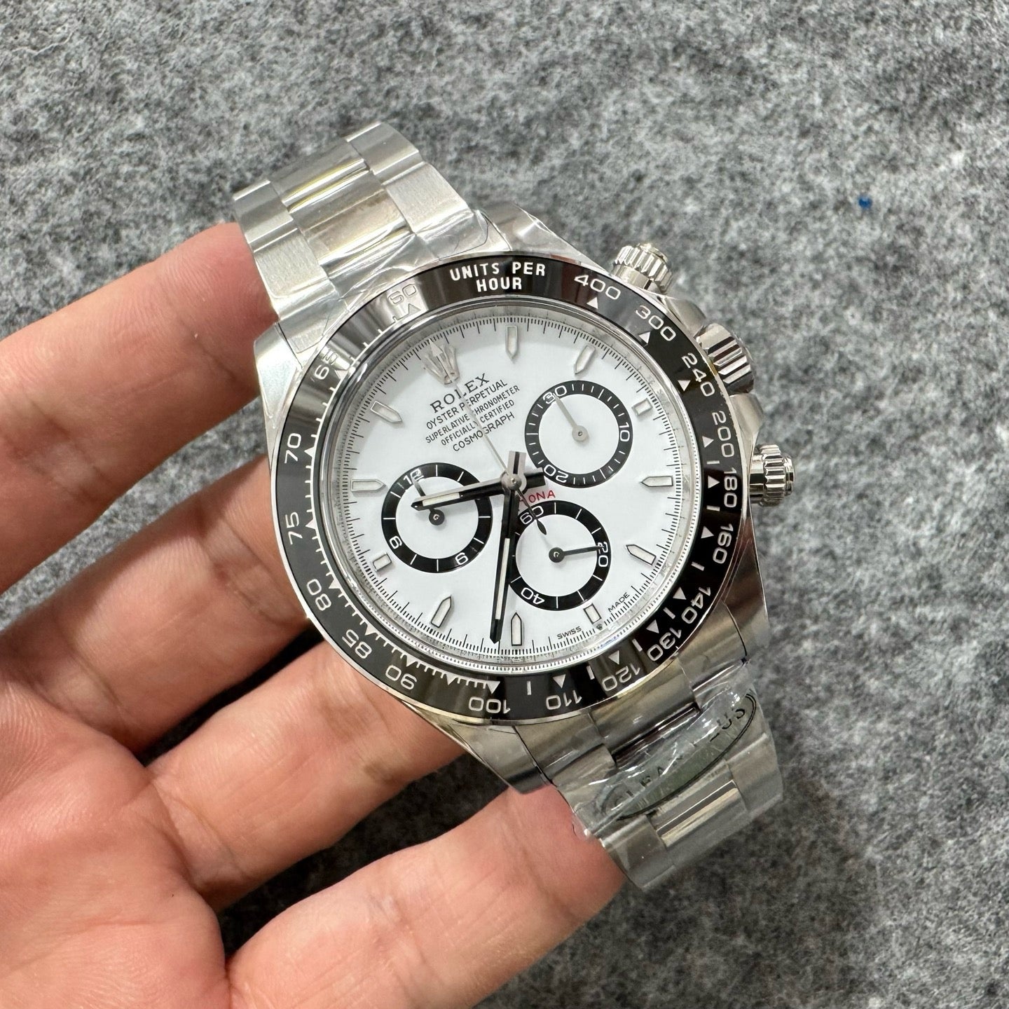Silver White black Watch