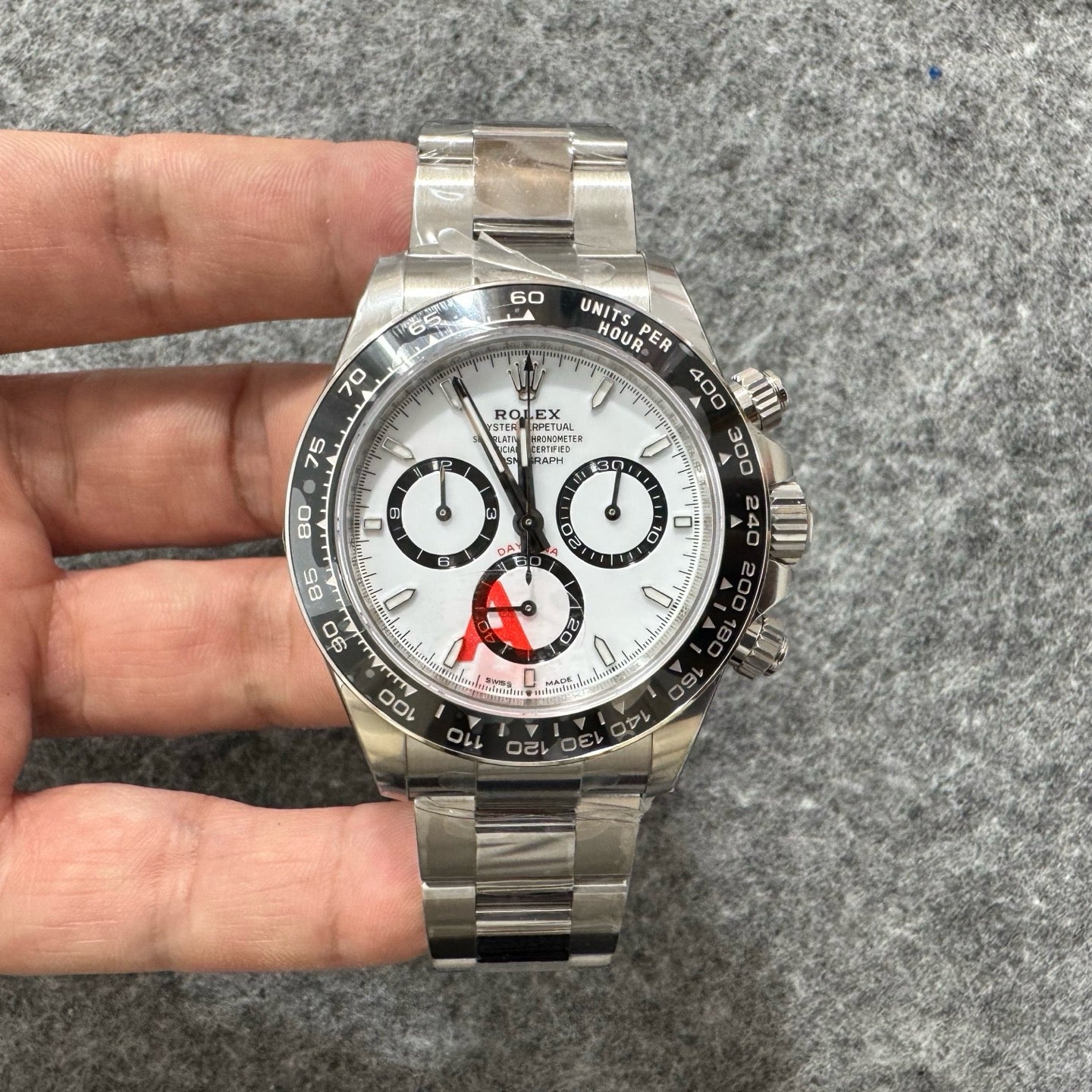 Silver White black Watch