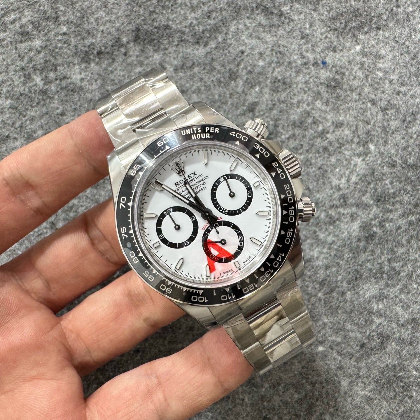 Silver White black Watch