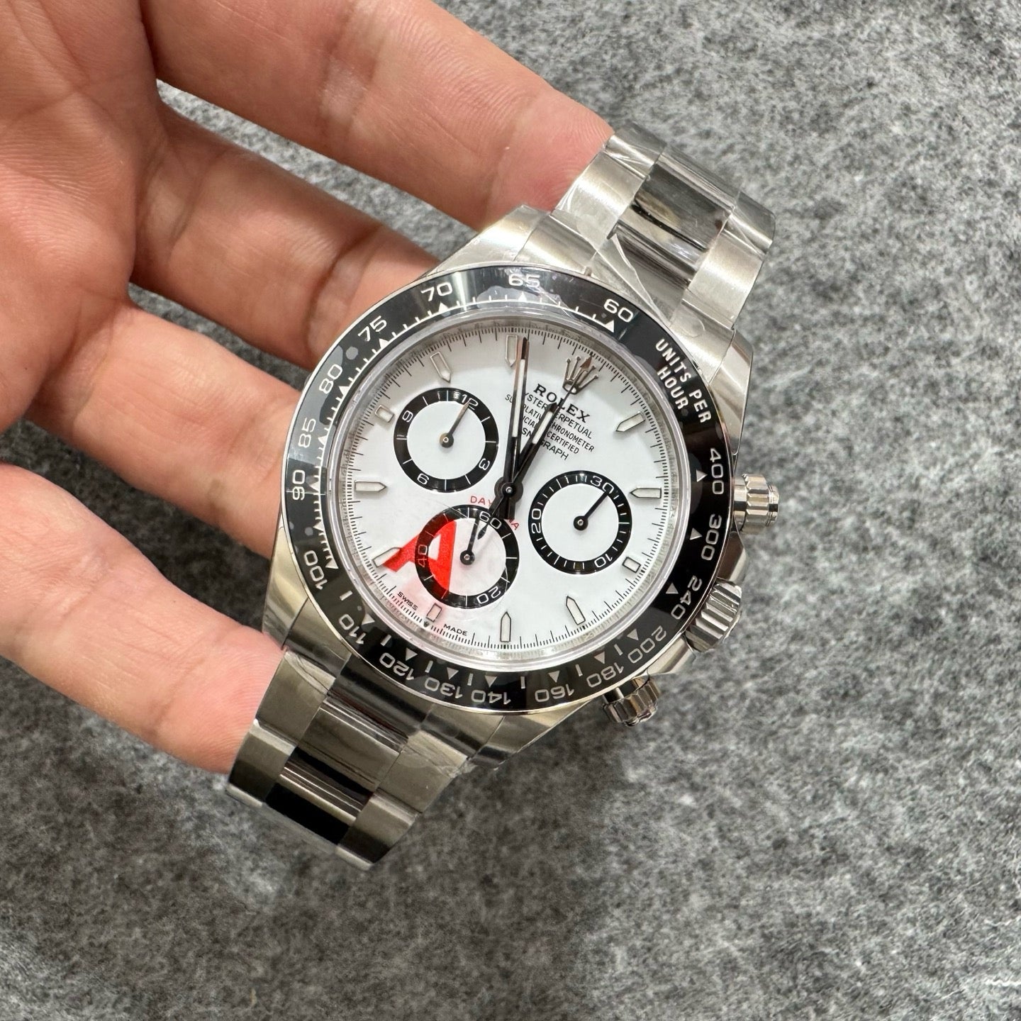 Silver White black Watch