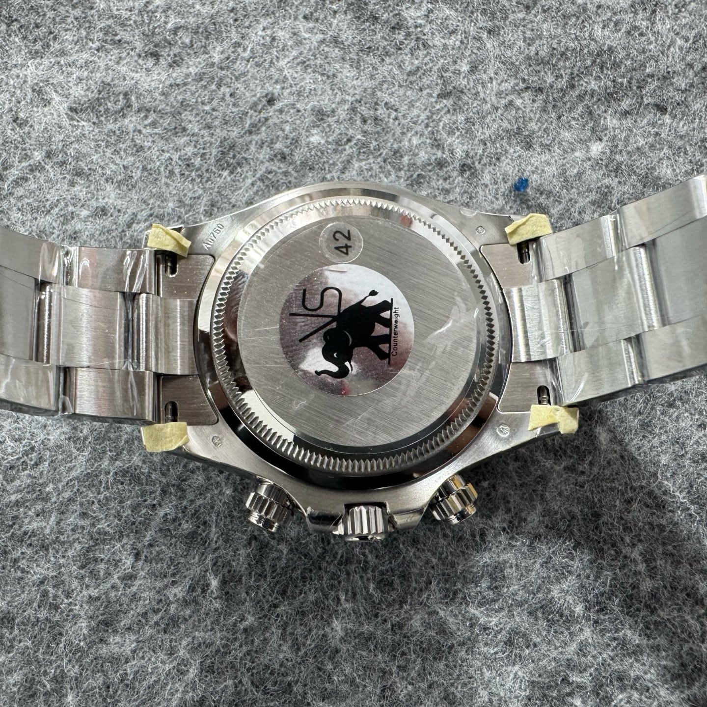 Black blue silver Watch
