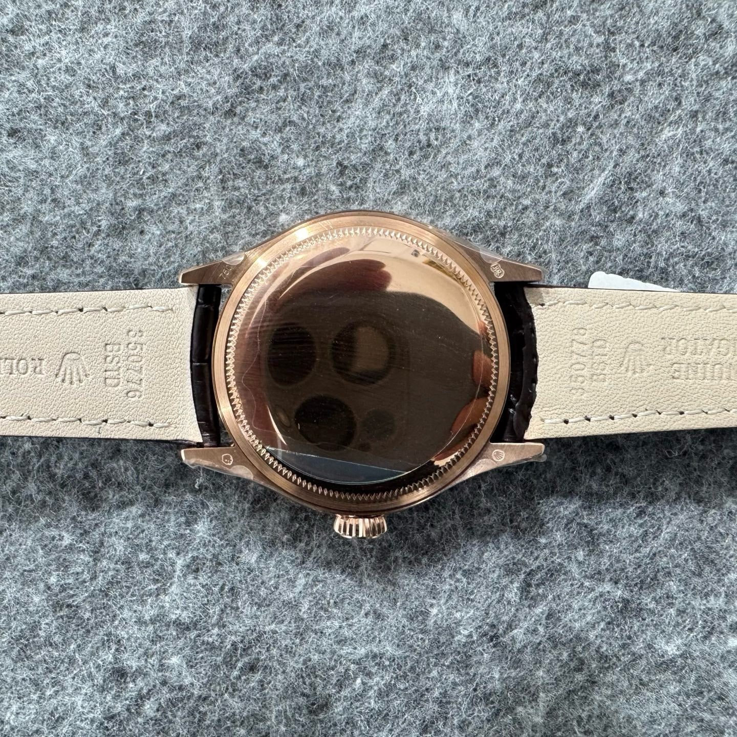 Black white golden Watch