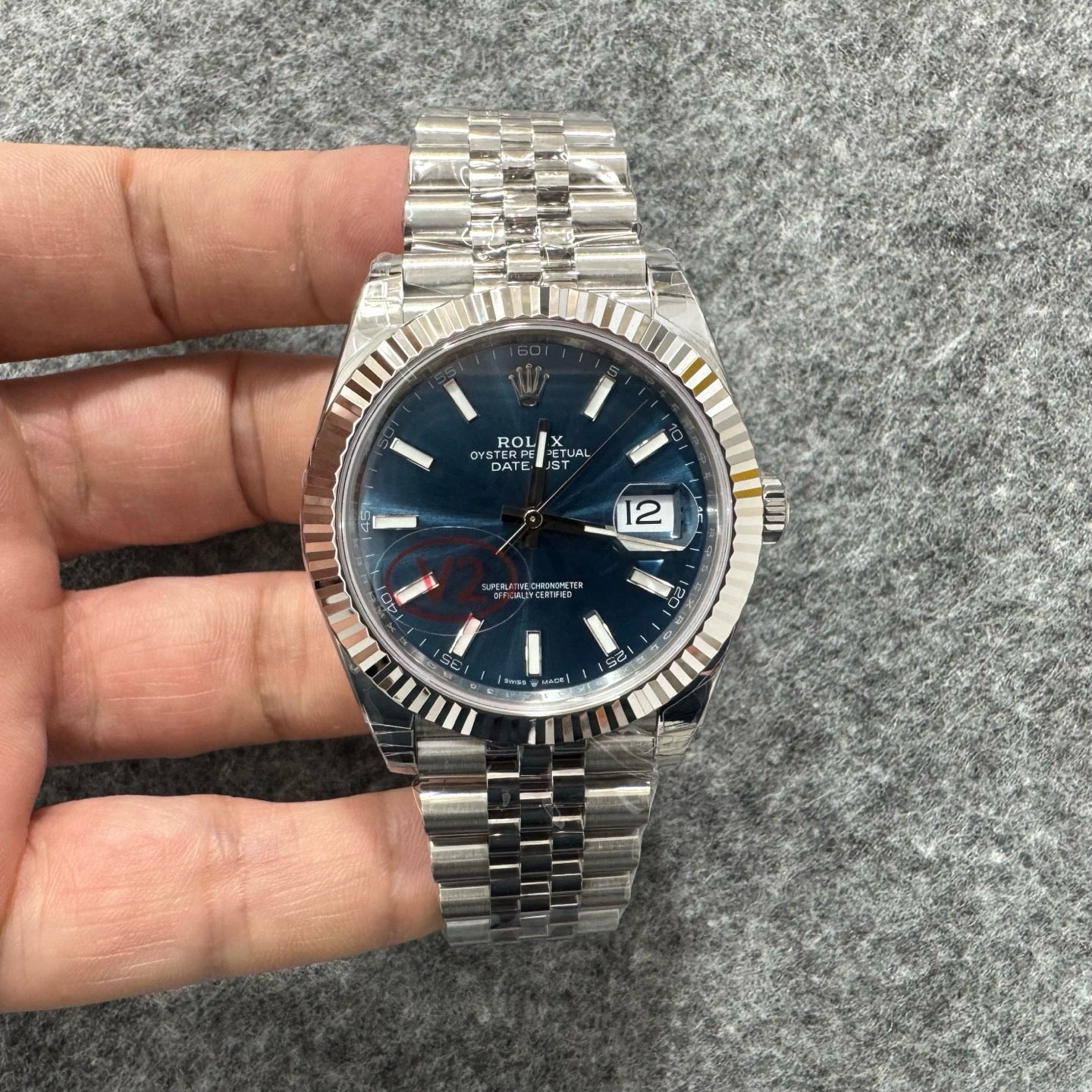 Sliver blue, Silver black and Silver dark grey Watch
