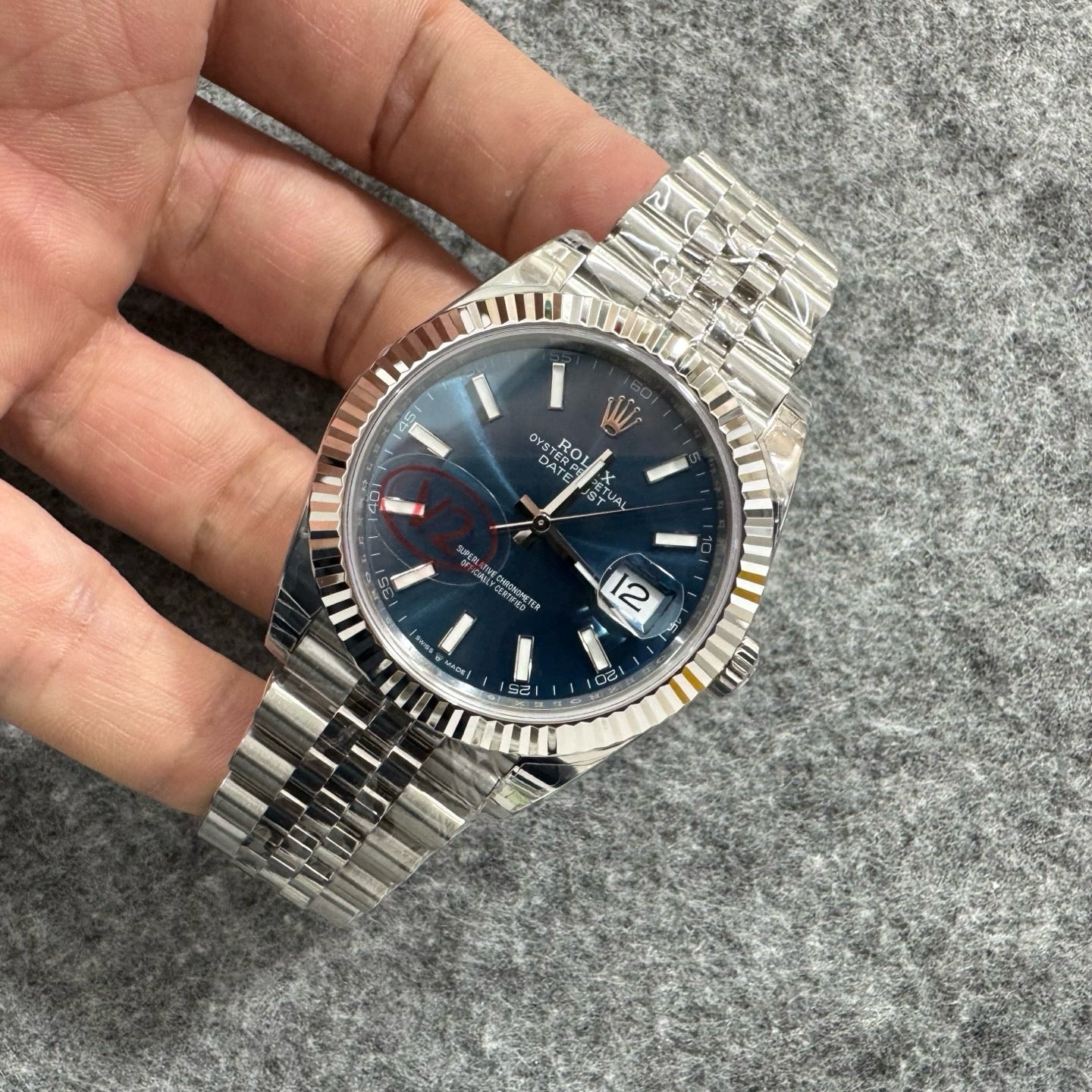 Sliver blue, Silver black and Silver dark grey Watch