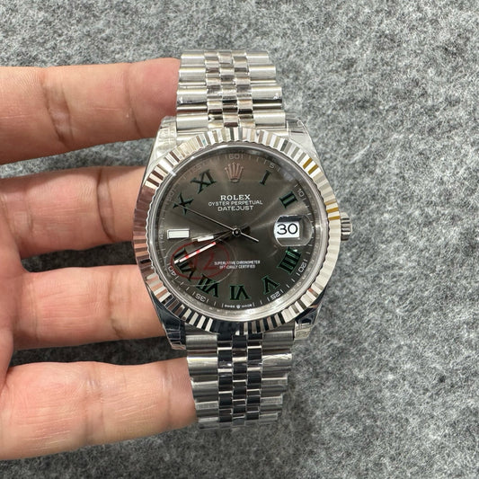 Black silver Watch
