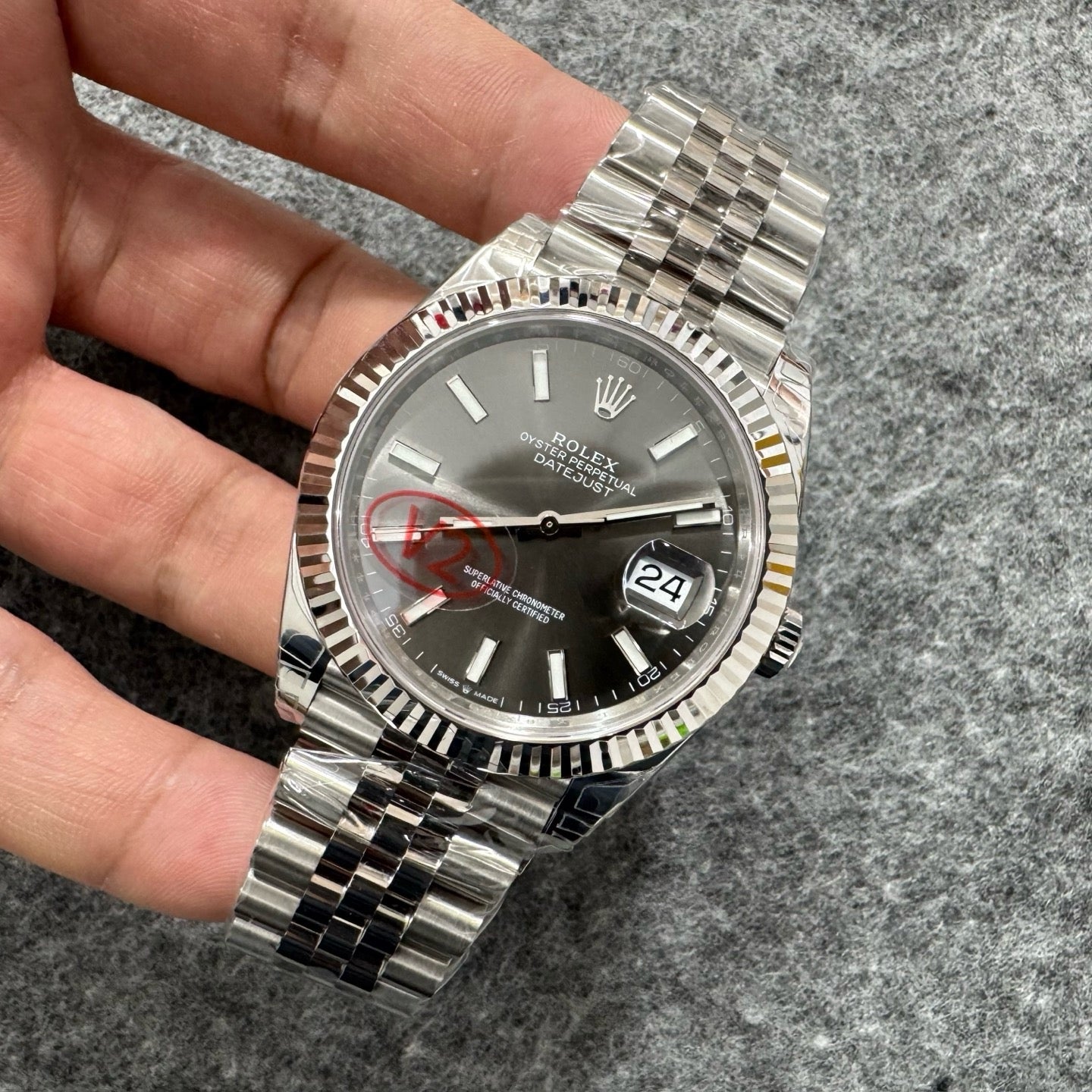 Sliver blue, Silver black and Silver dark grey Watch
