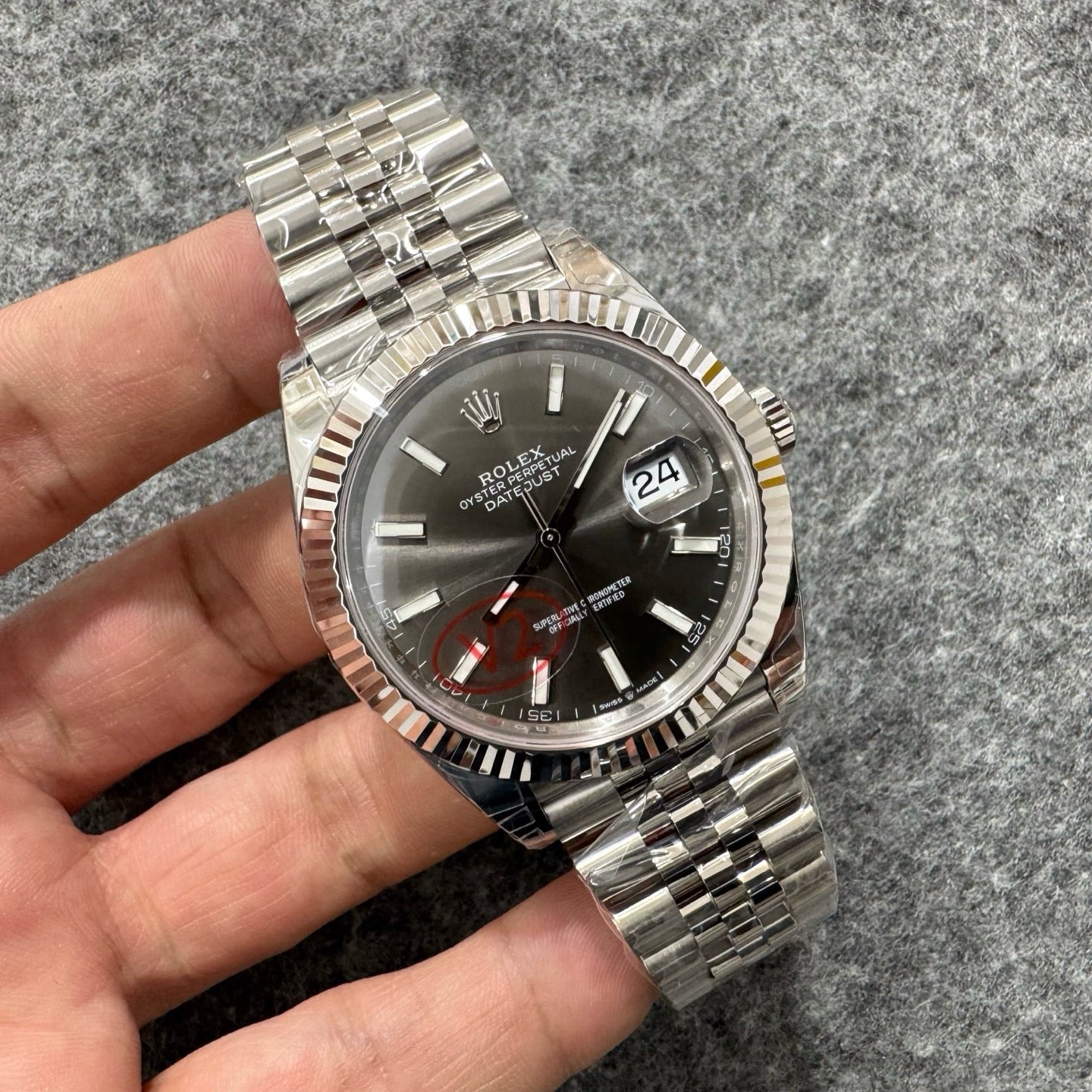 Sliver blue, Silver black and Silver dark grey Watch