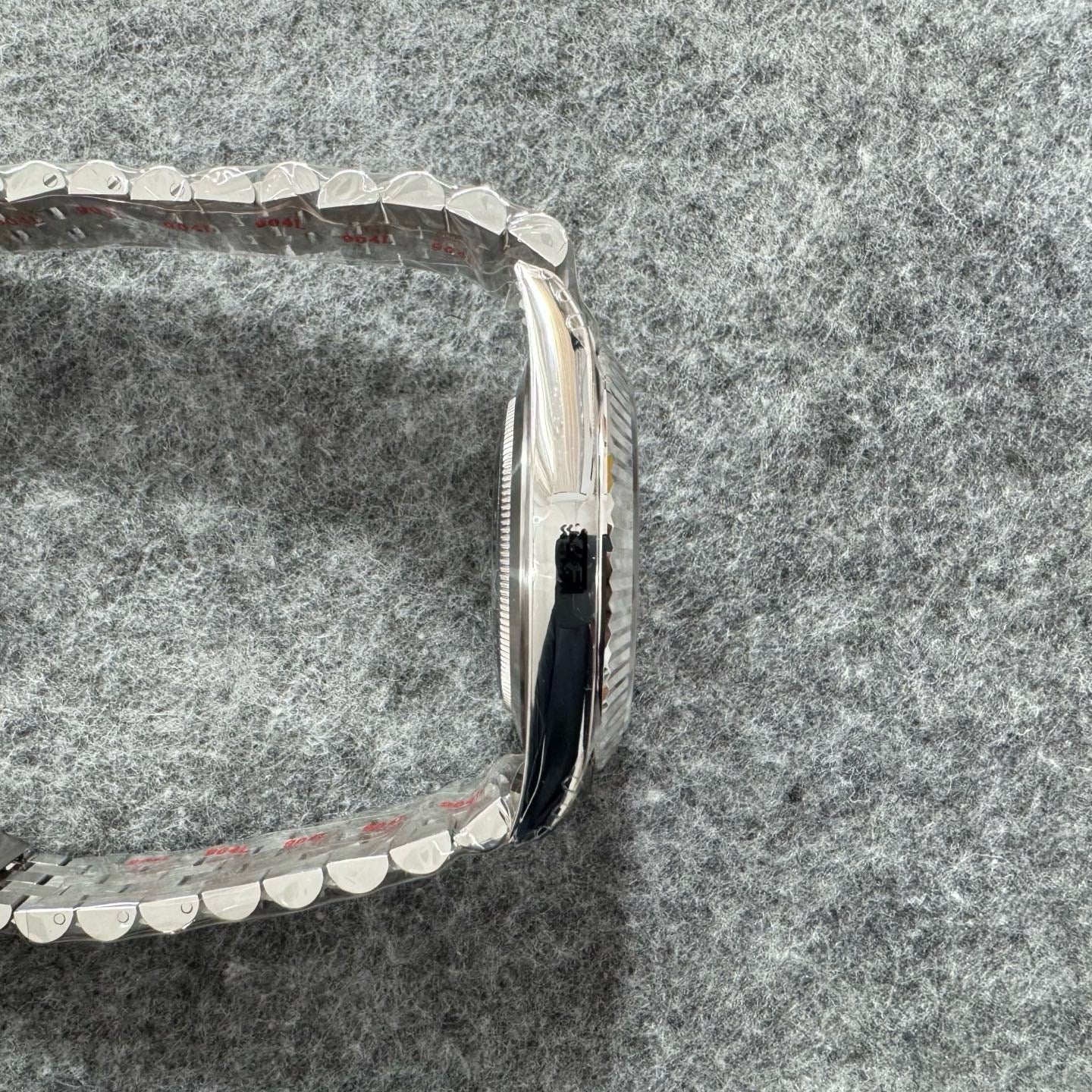 Slate grey Silver Watch