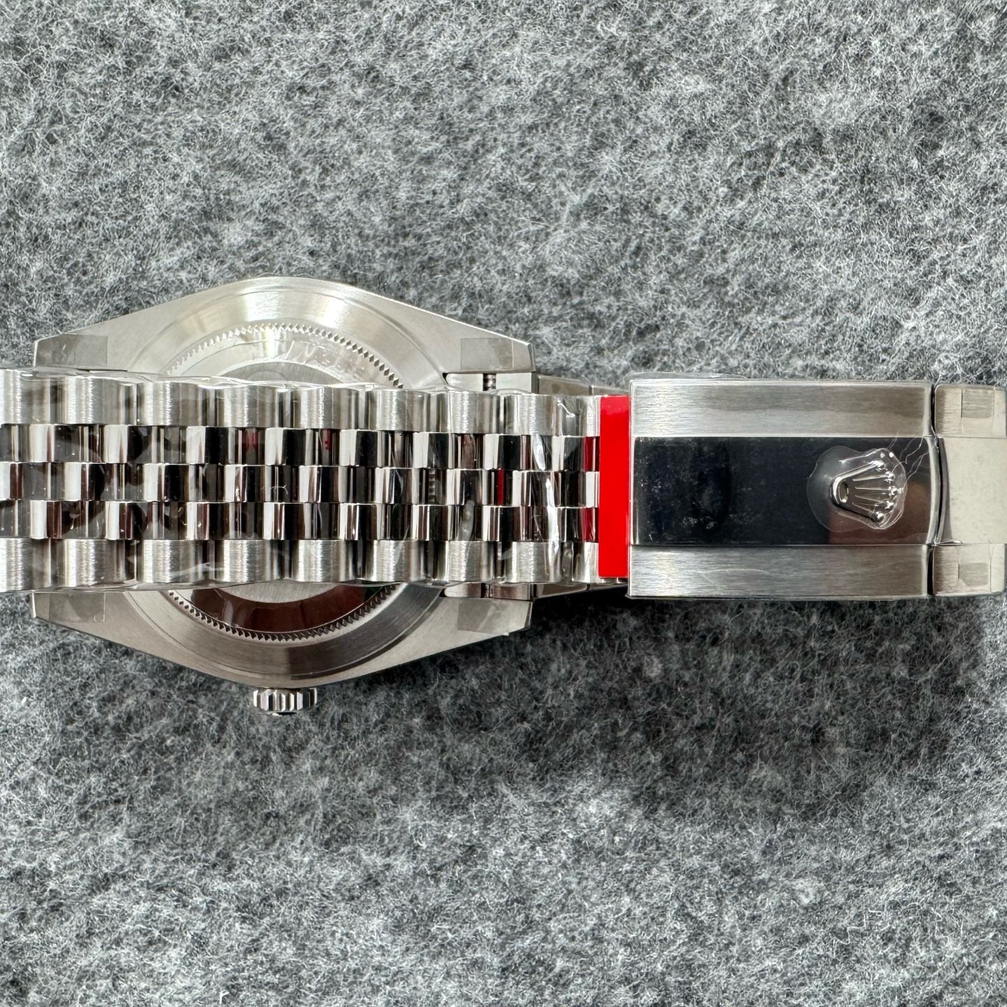 Slate grey Silver Watch