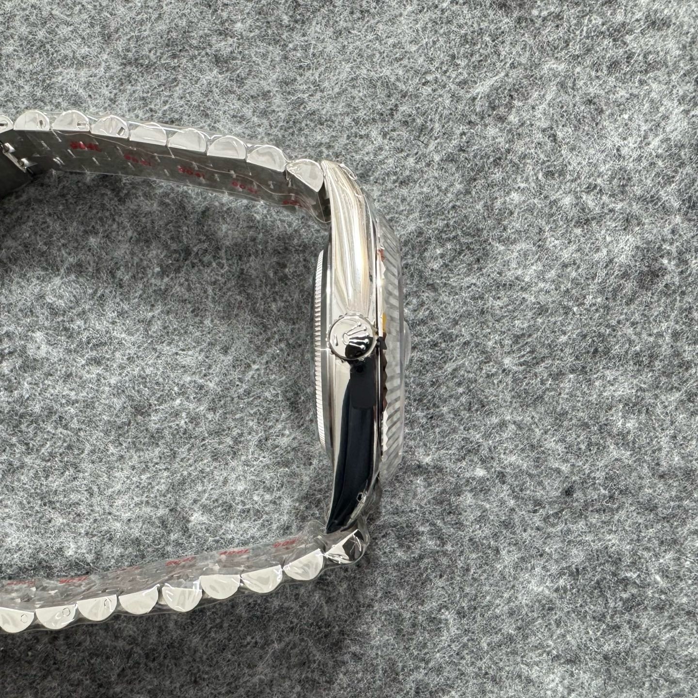 Slate grey Silver Watch