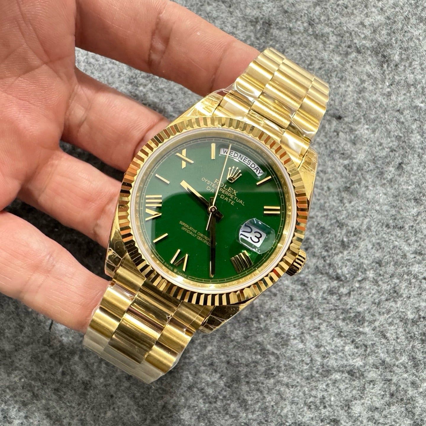 Golden green Watch