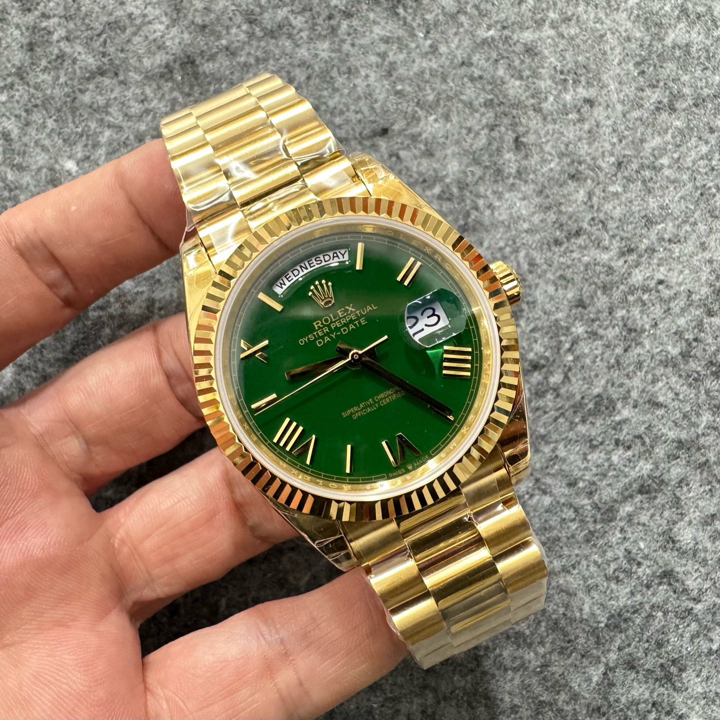 Golden green Watch