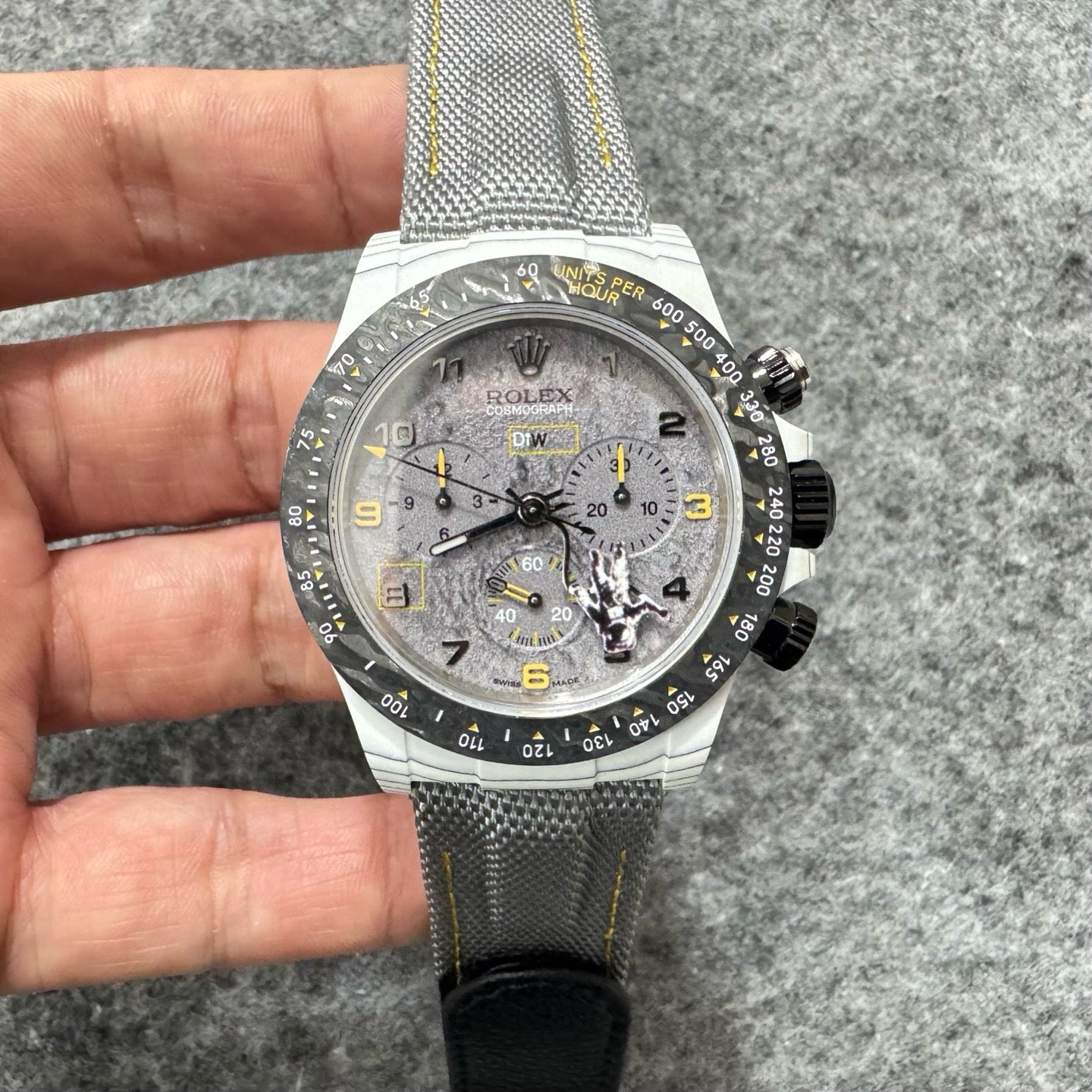 White grey black Watch