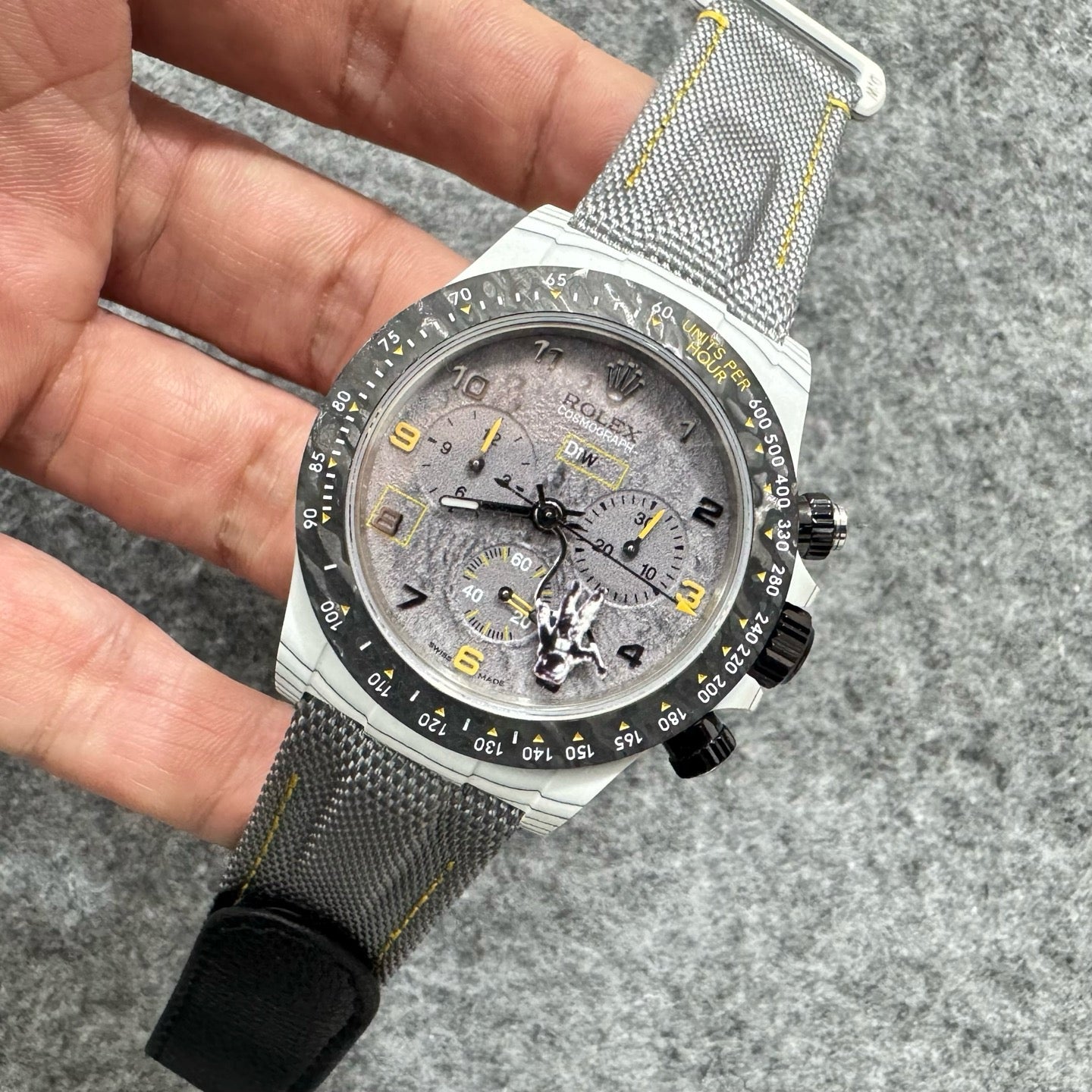 White grey black Watch
