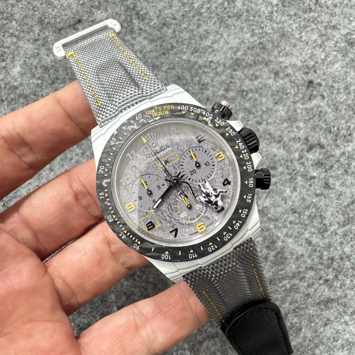 White grey black Watch