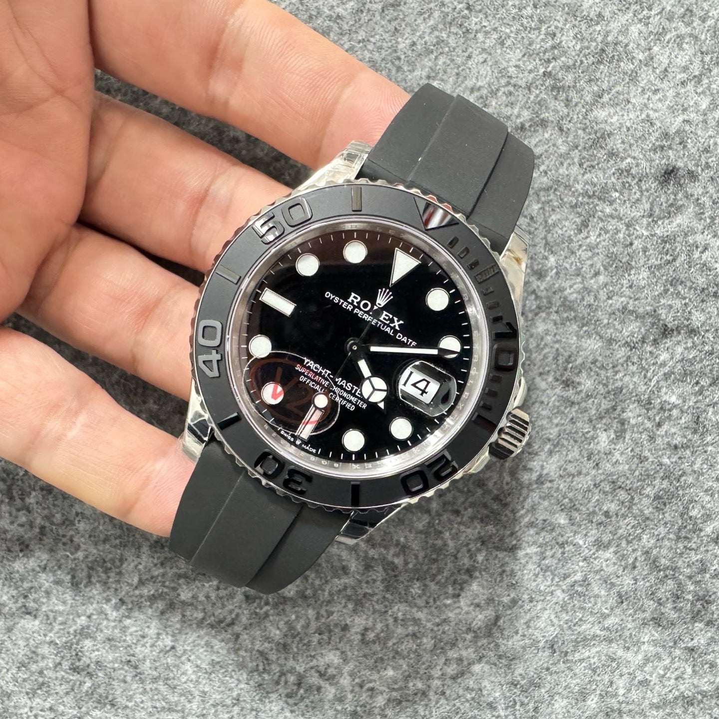 Black silver Watch