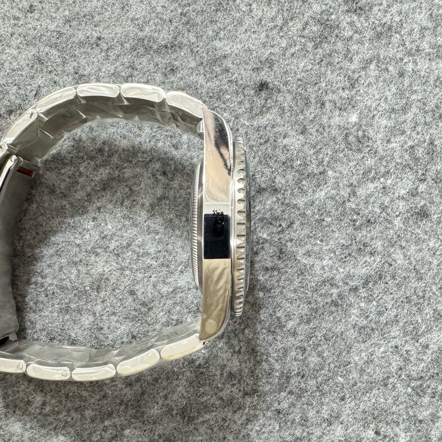 Silver black and Silver green Watch