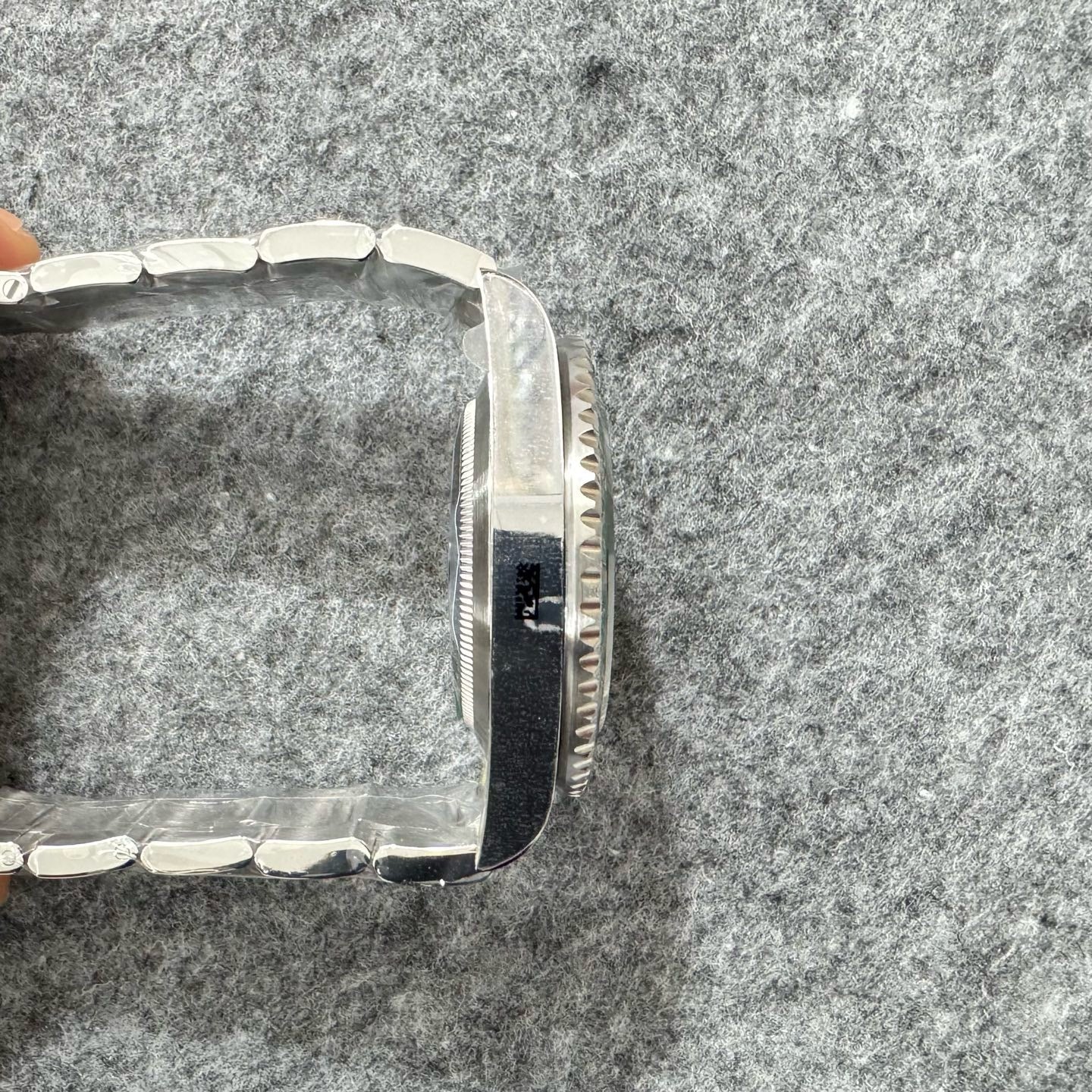 Silver black and Silver green Watch